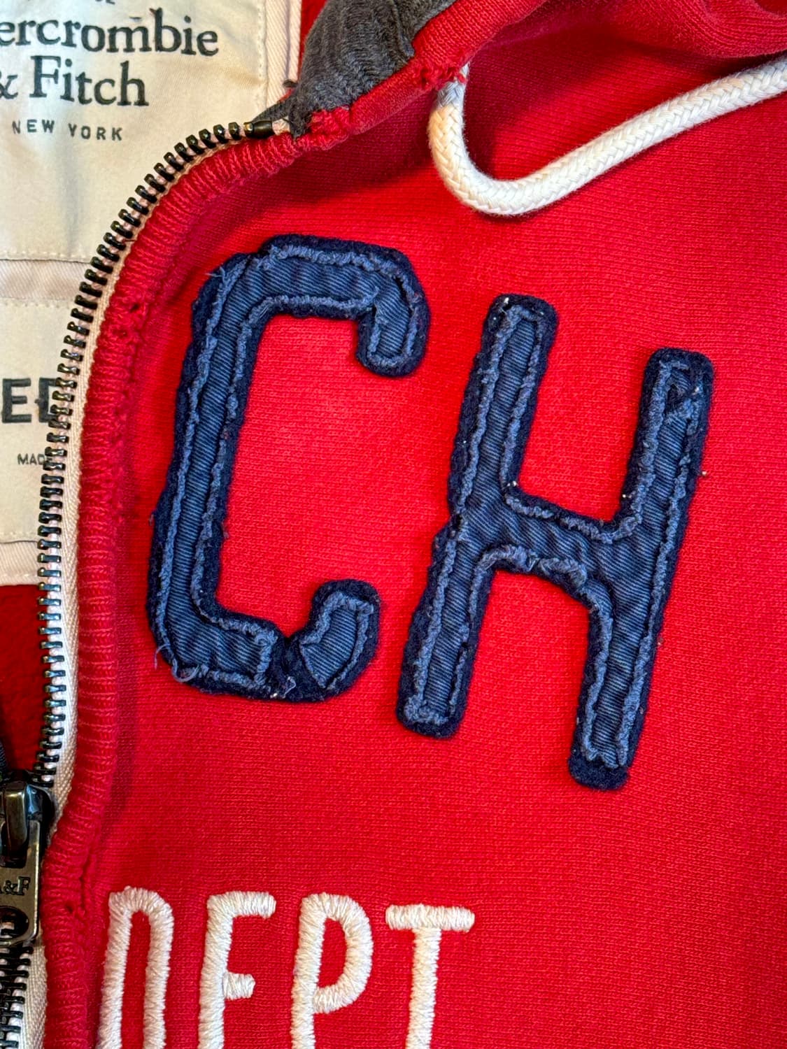 아베크롬비 와플 로고 후드집업 상품이미지4