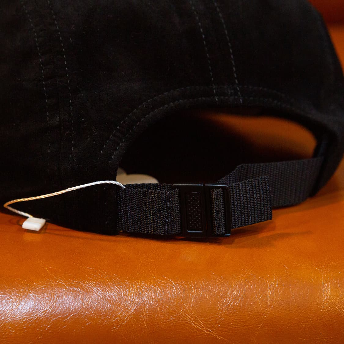 16SS 슈프림 스웨이드 캠프캡 블랙 상품이미지3