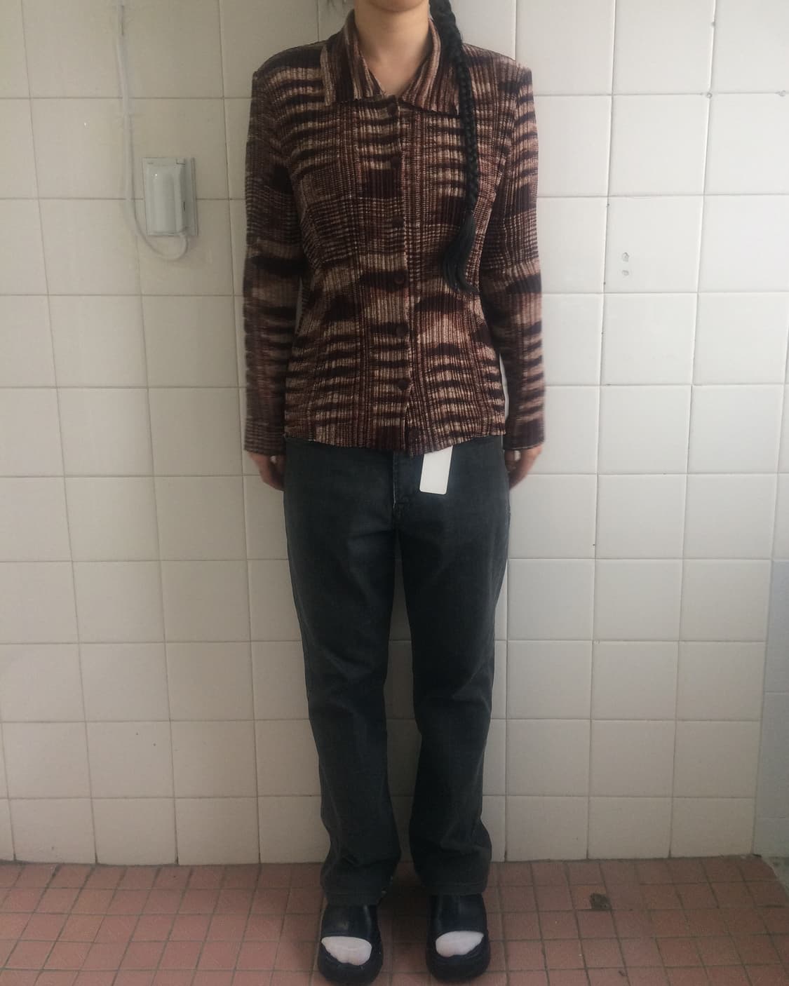 Pattern pleats shirt 상품이미지6