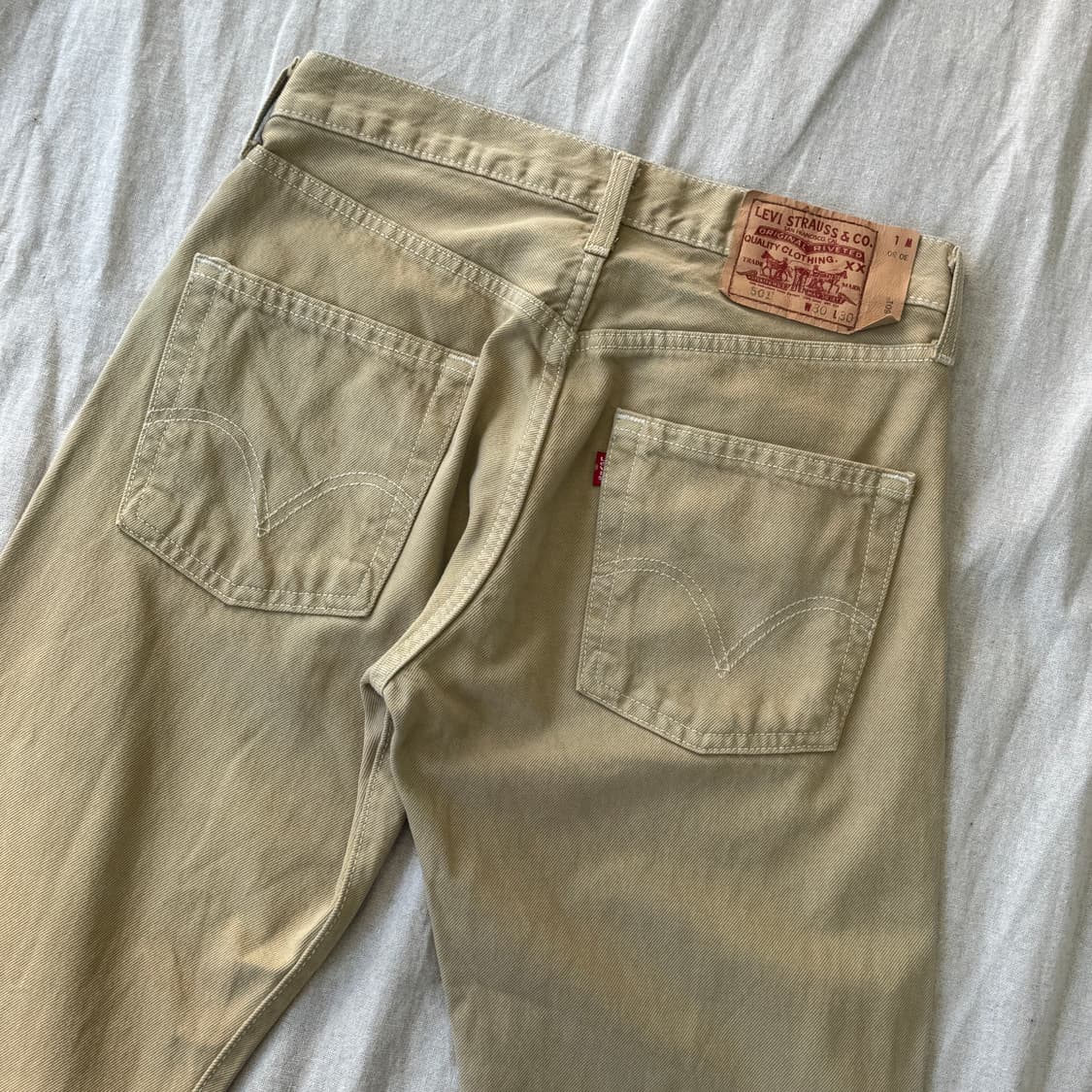리바이스 00s 빈티지 베이지 코튼 501 30 상품이미지2
