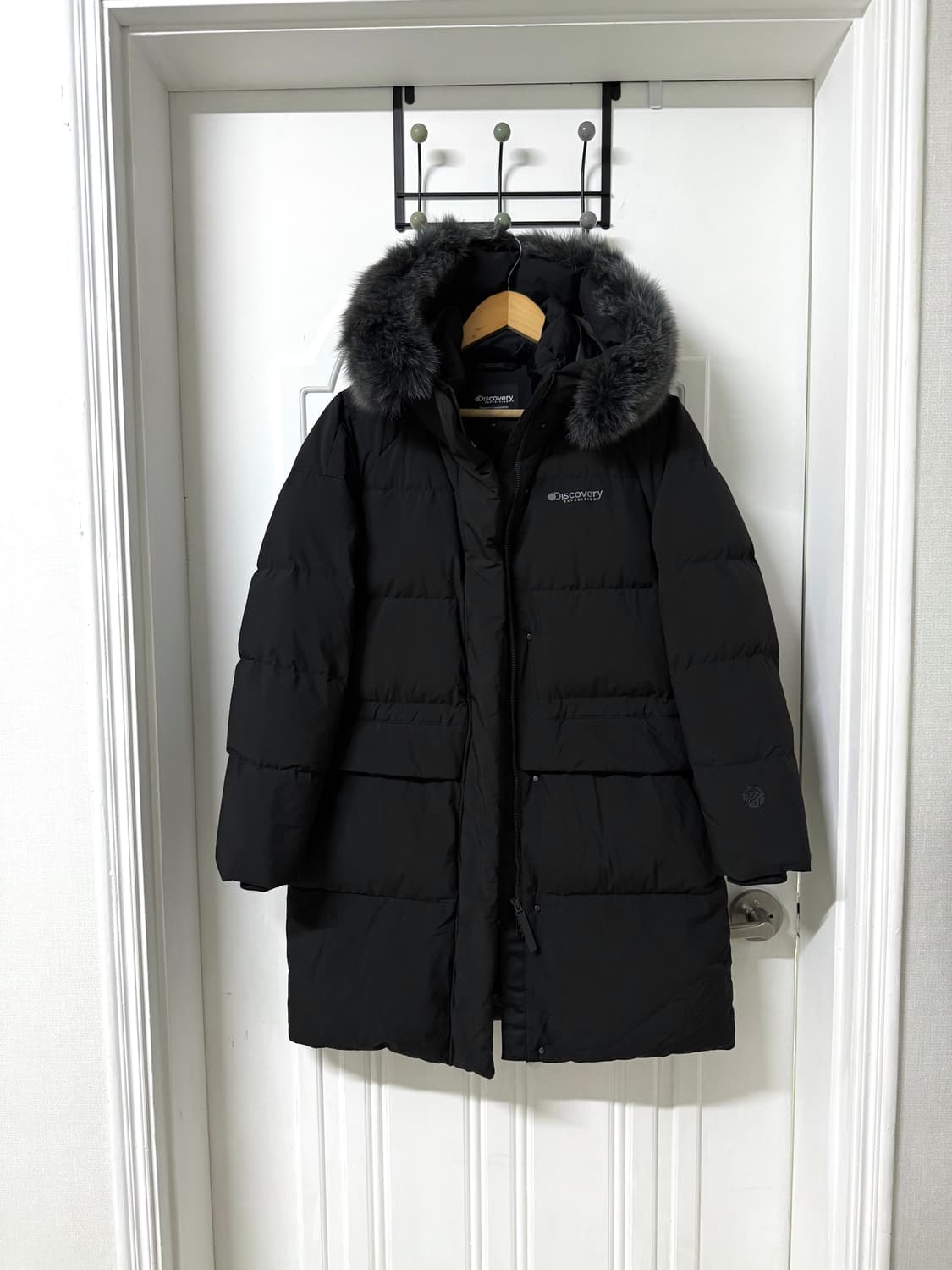 90사이즈 여성 디스커버리 캘리 구스다운 롱패딩 상품이미지1