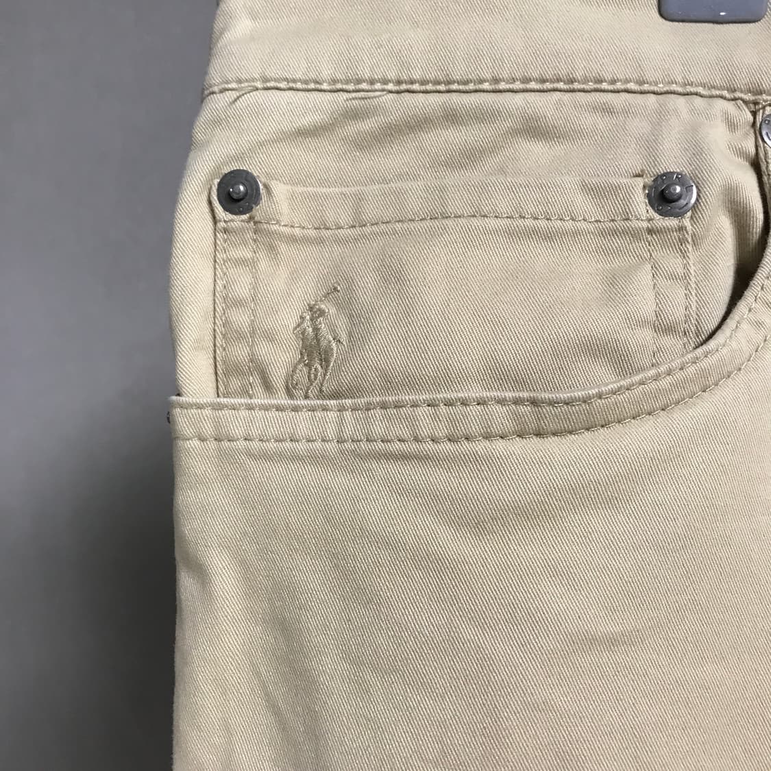 폴로 랄프로렌 QR 코튼 팬츠 베이지 36/32 상품이미지4