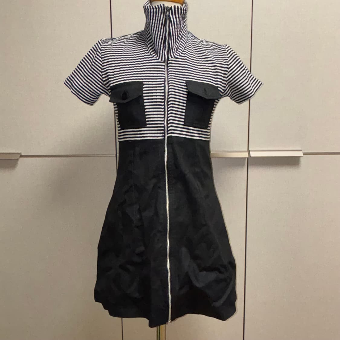 스트라이프 데님 원피스 상품이미지1