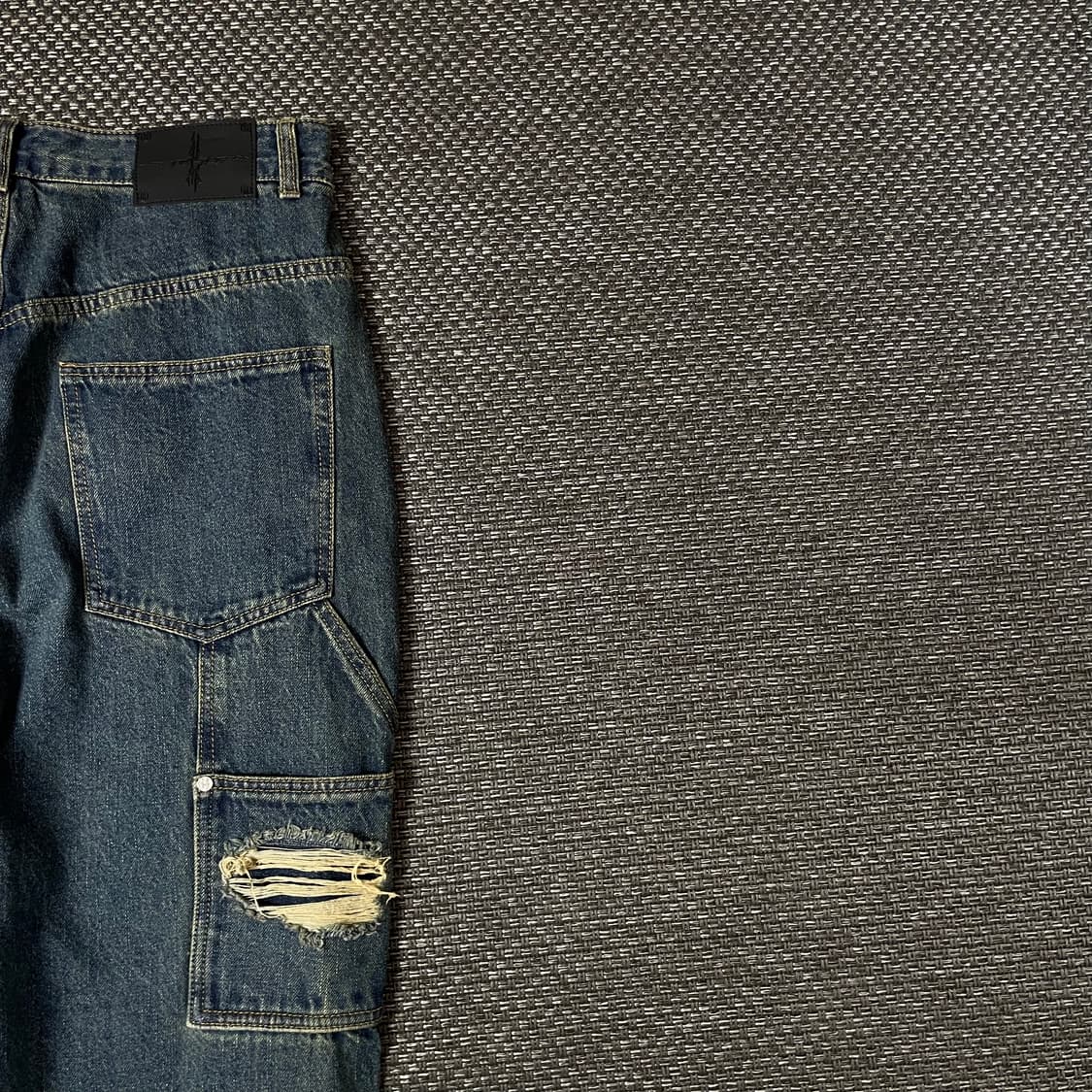 (32) 낫포너드 데미지 데님 팬츠 L 상품이미지5
