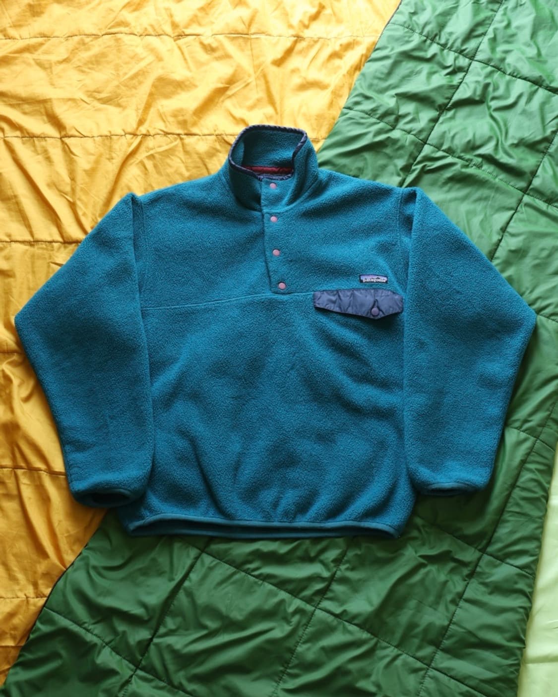 파타고니아 90s 빈티지 스냅티 플리스 딥 틸 상품이미지9