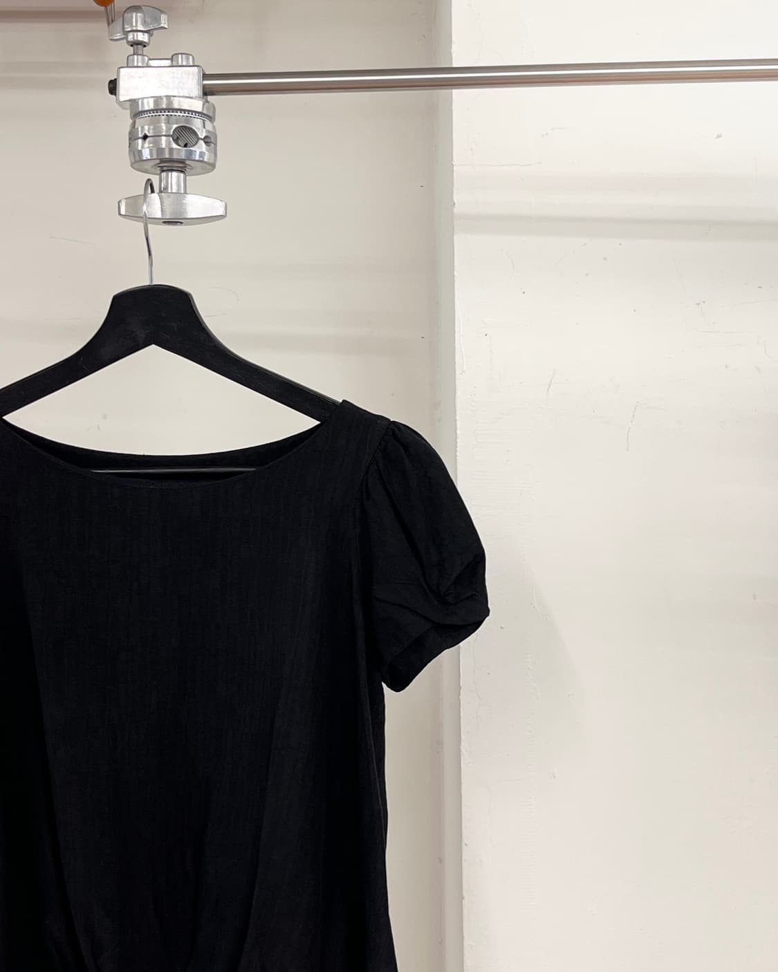 이자벨 마랑 블랙 셔링 비스코스 하프티 상품이미지4