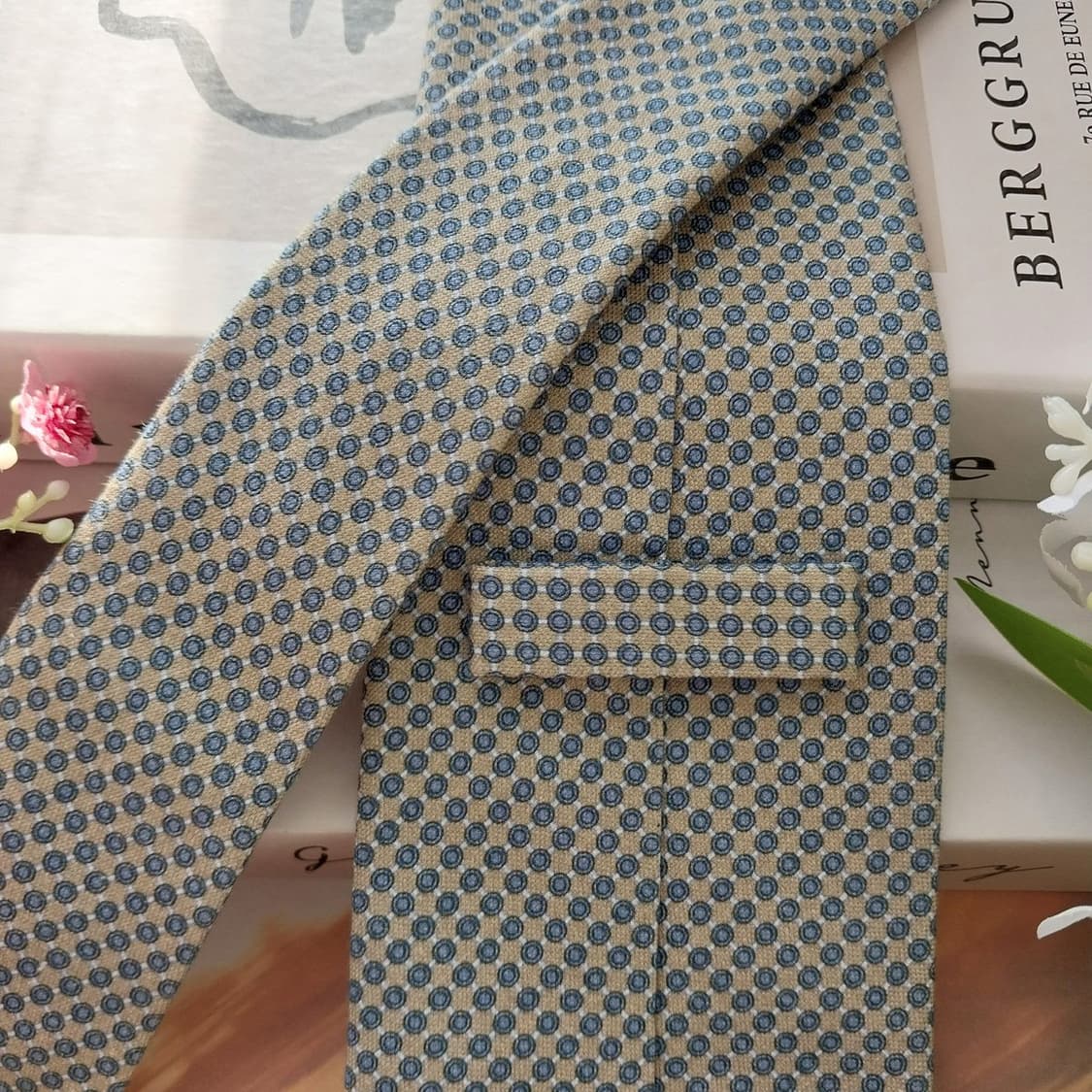 듀퐁 코튼&실크 그레이 패턴 넥타이 8.5cm A+등급 K1668
 상품이미지7