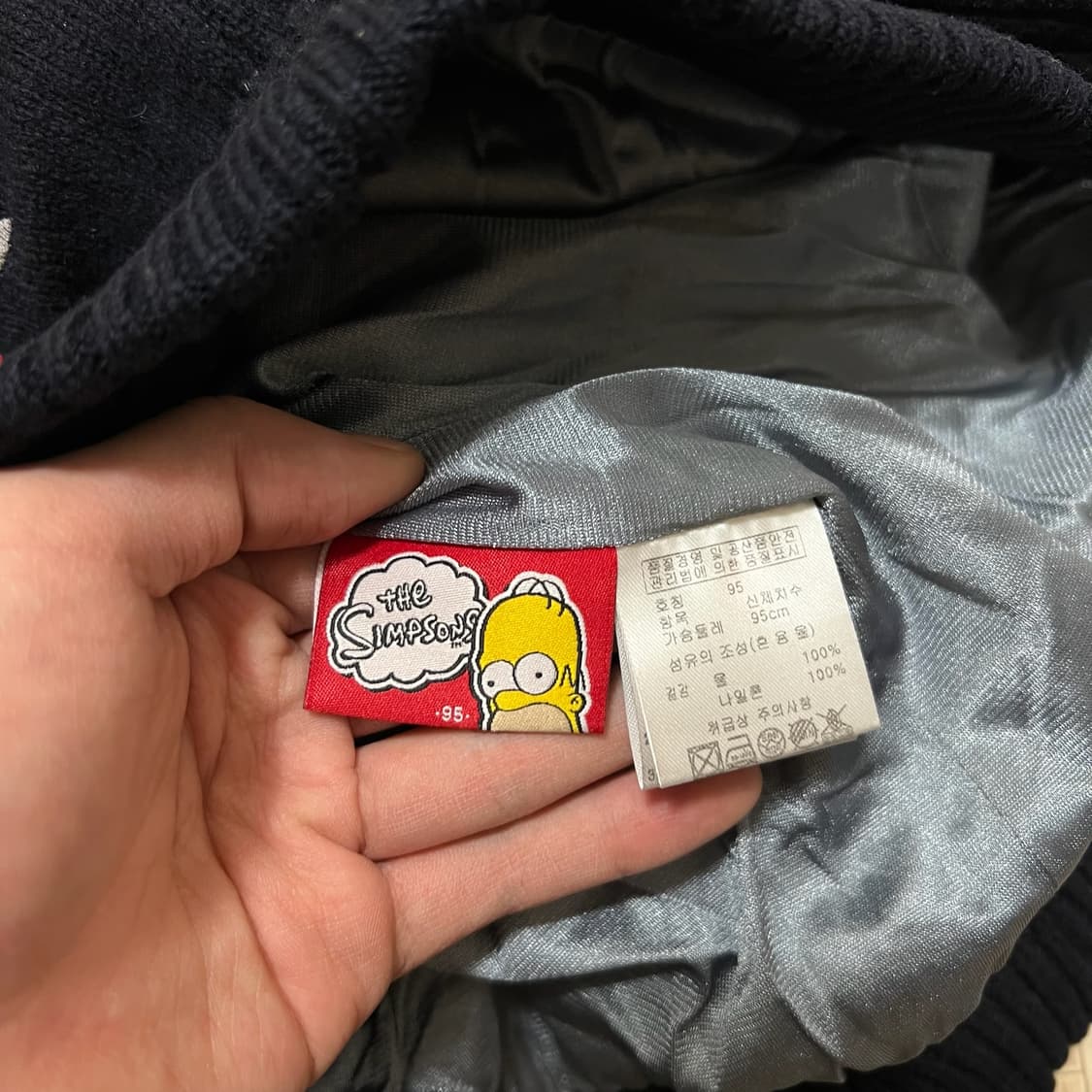 더심슨 남성 골프웨어 울 방풍 니트집업 M/95  상품이미지6