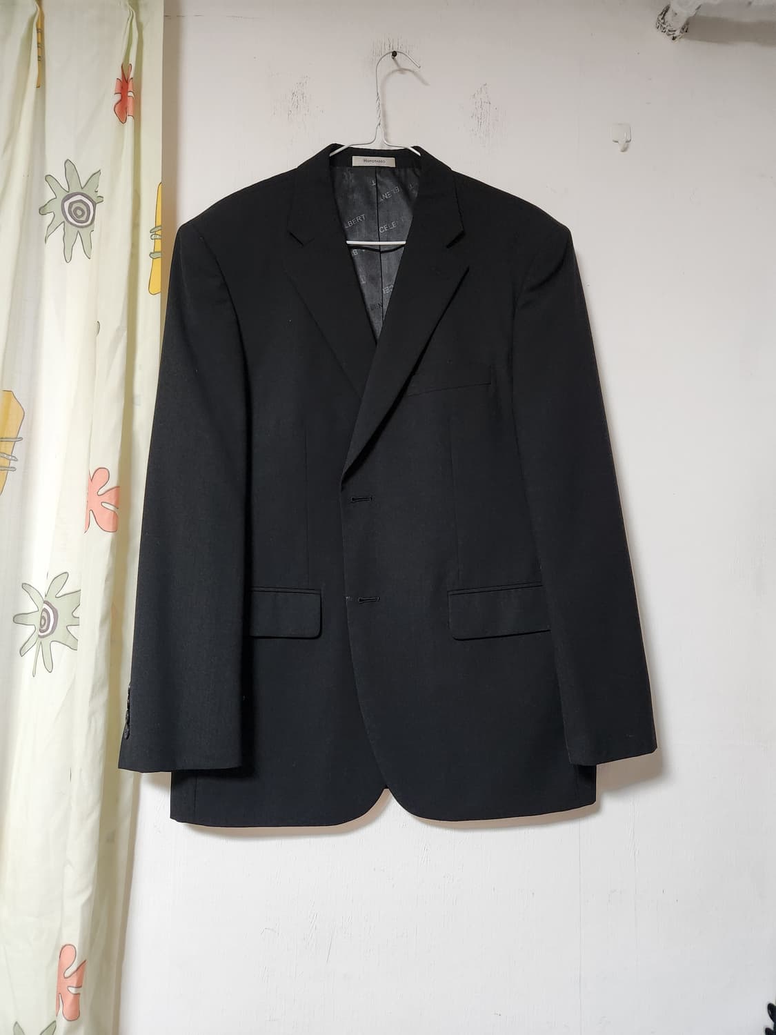 HUPOTASSO 블랙 남성 정장 자켓 블레이저100-88-175 상품이미지1