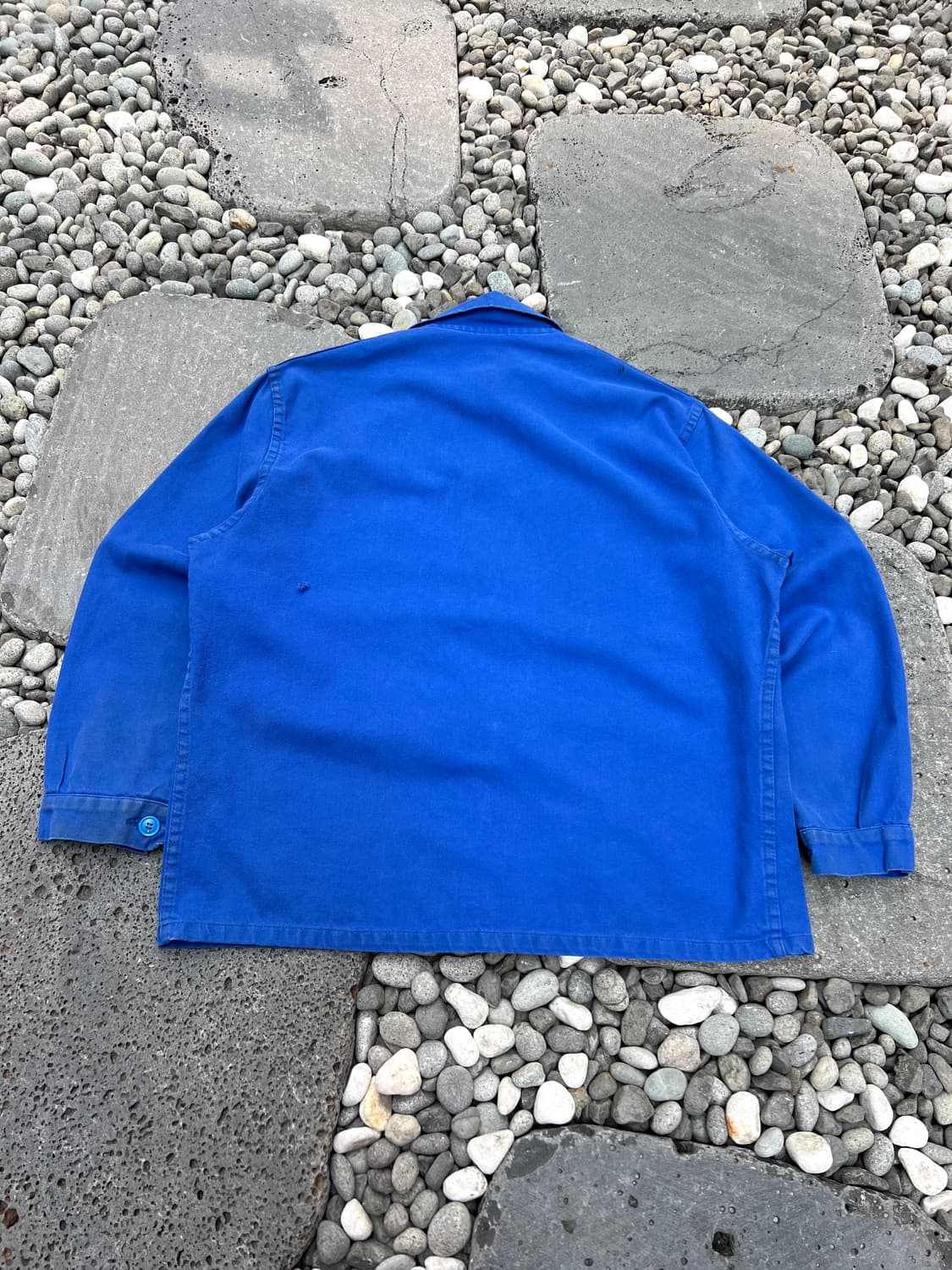 OLD VINTAGE WASHING BLUE FRENCH 프렌치워크자켓 상품이미지2