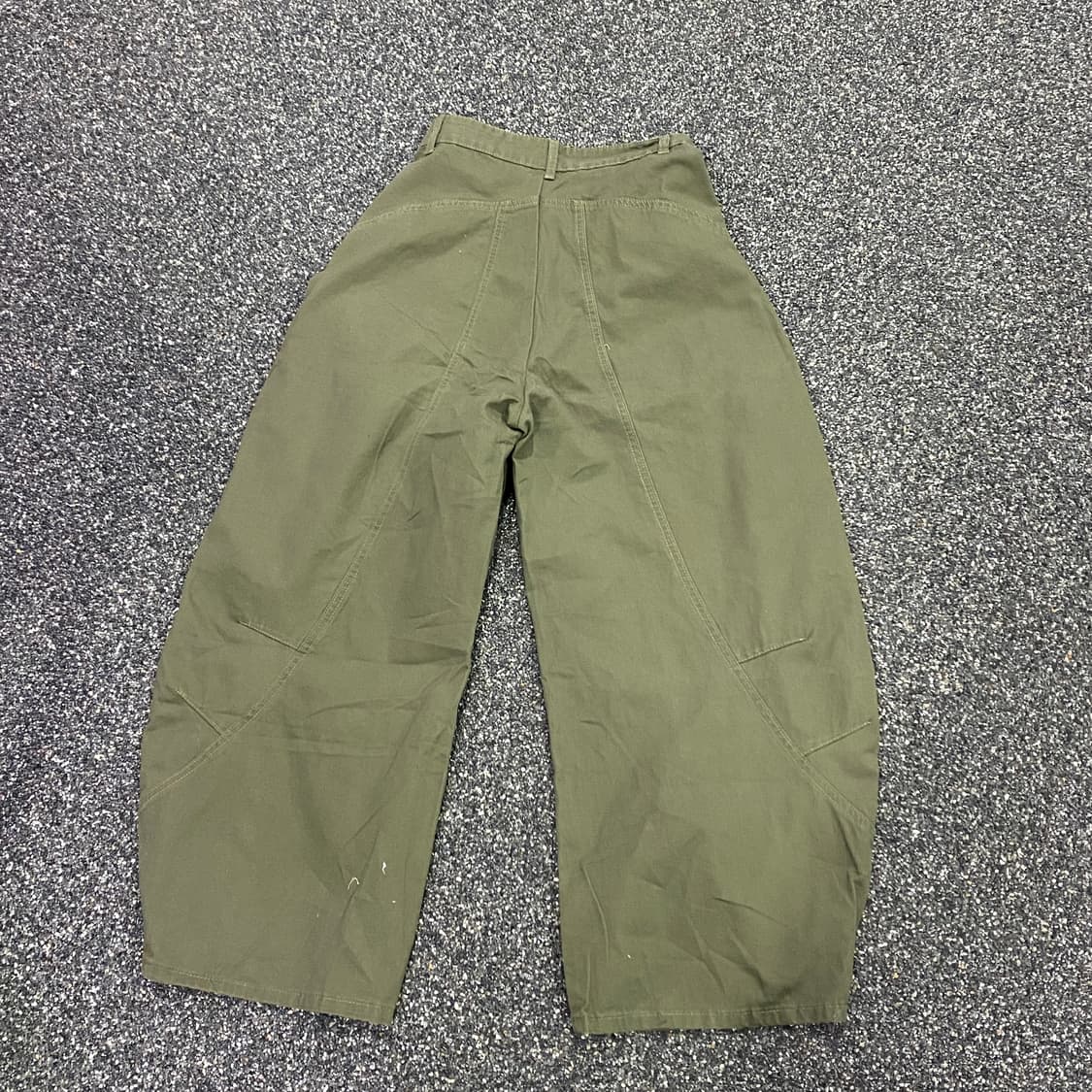 빈티지 딥카키 와이드 벌룬팬츠 B3068 상품이미지4