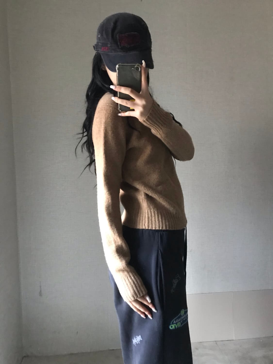 폴로 베이지 보카시 니트 상품이미지3