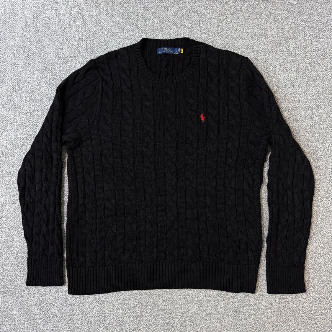 [정품QR] 폴로 랄프로렌 꽈배기 니트 남성용 상품이미지1