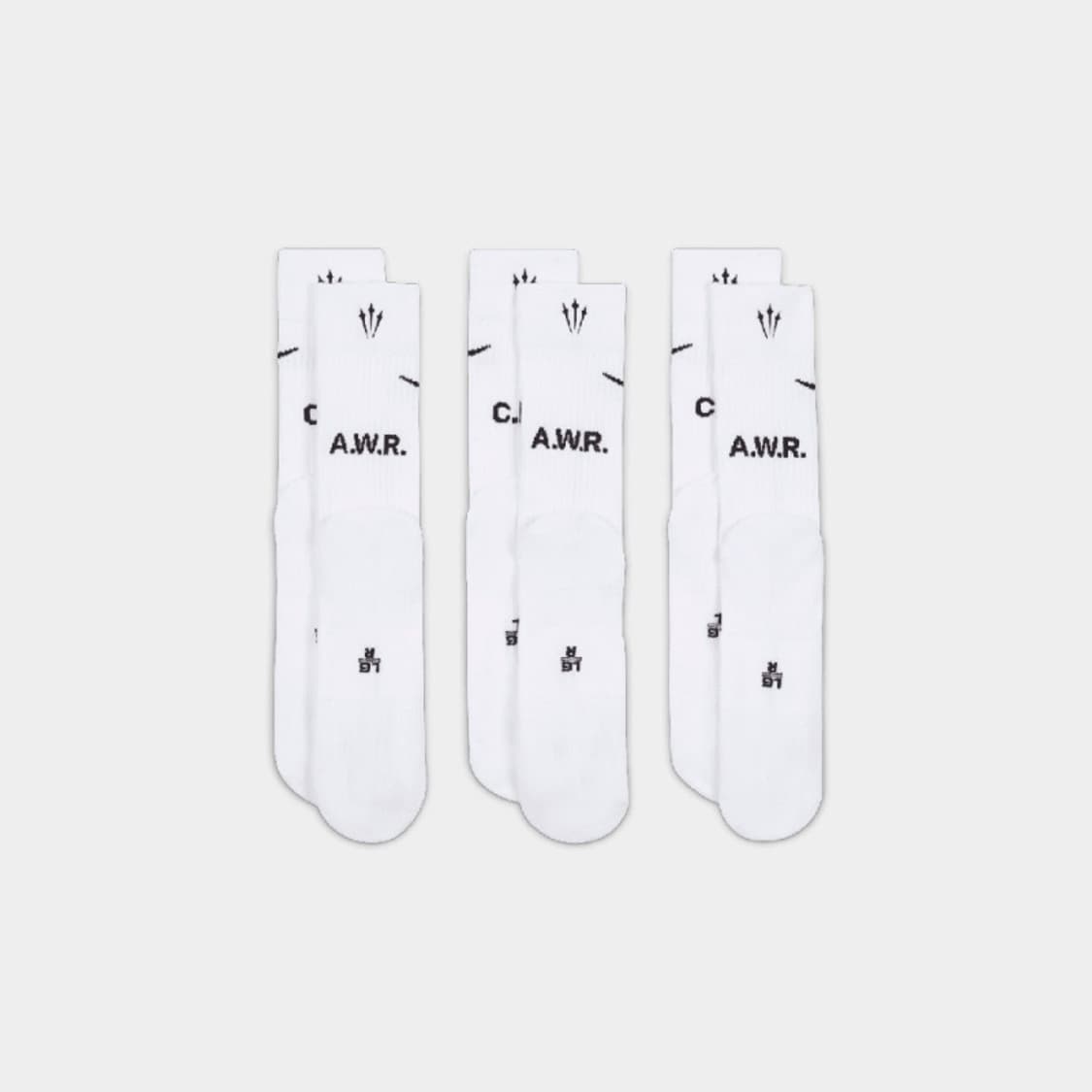 나이키 녹타 양말 드레이크 삭스 화이트 (3개입) 라지 L 상품이미지6