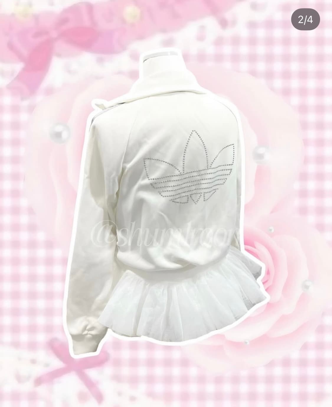 아디다스 갸루 큐빅 져지 화이트 y2k 상품이미지2