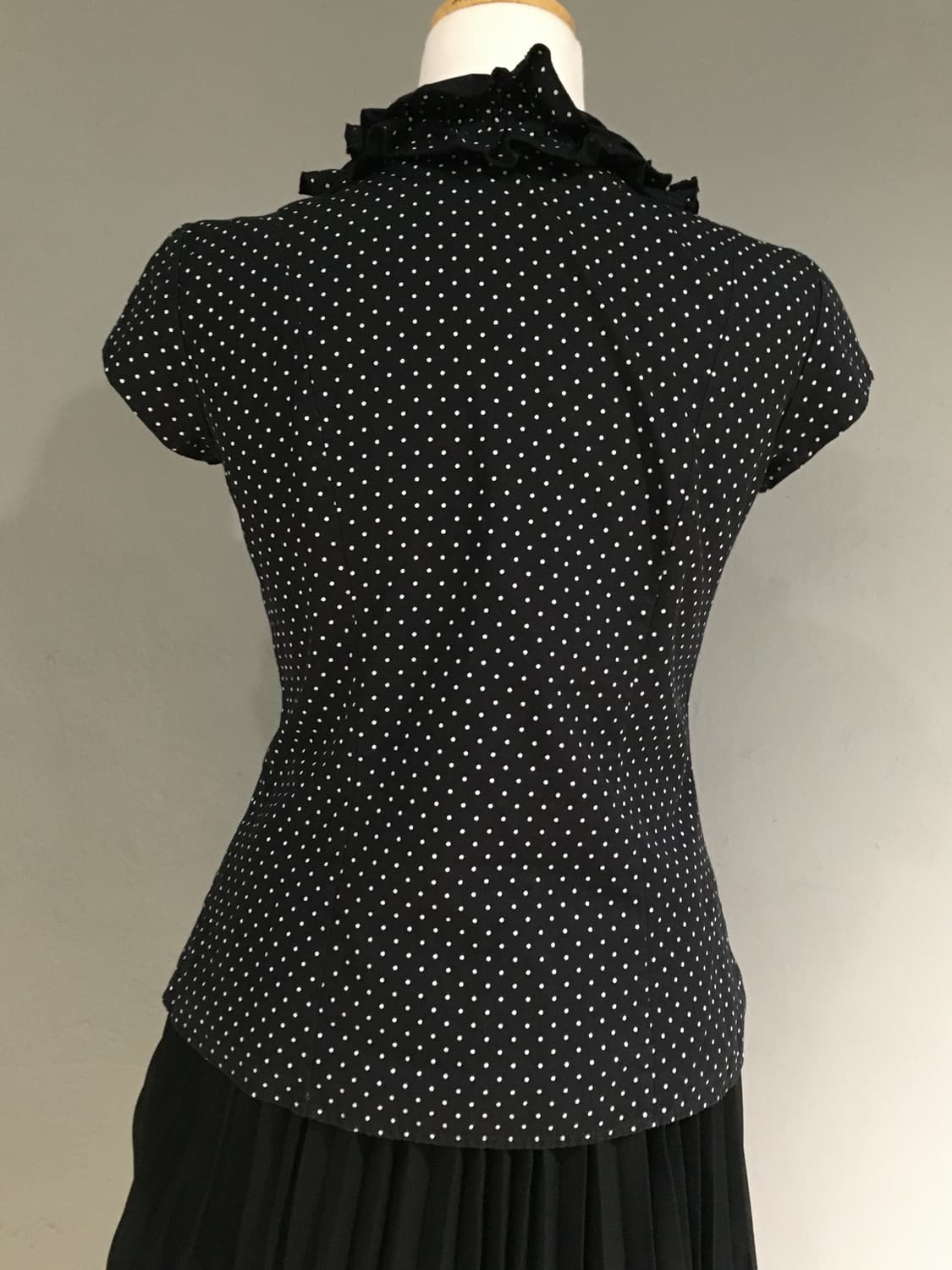 Naracamic dot pattern frill shirt 상품이미지7