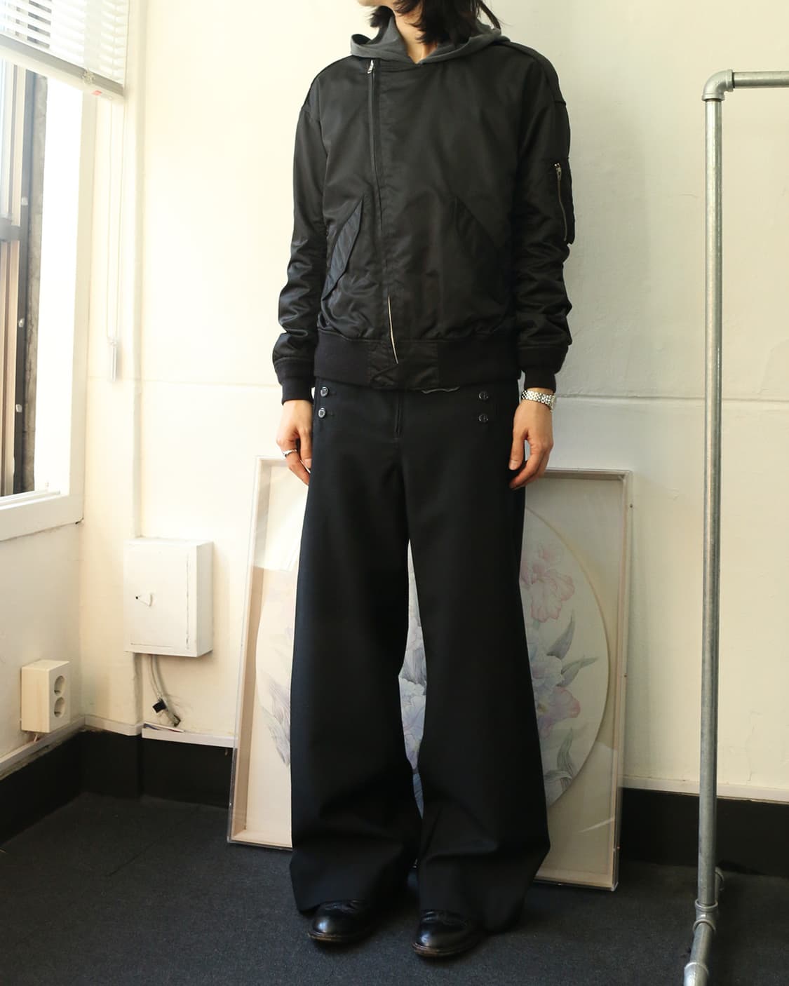 라드 뮤지션 사선 항공자켓  상품이미지3