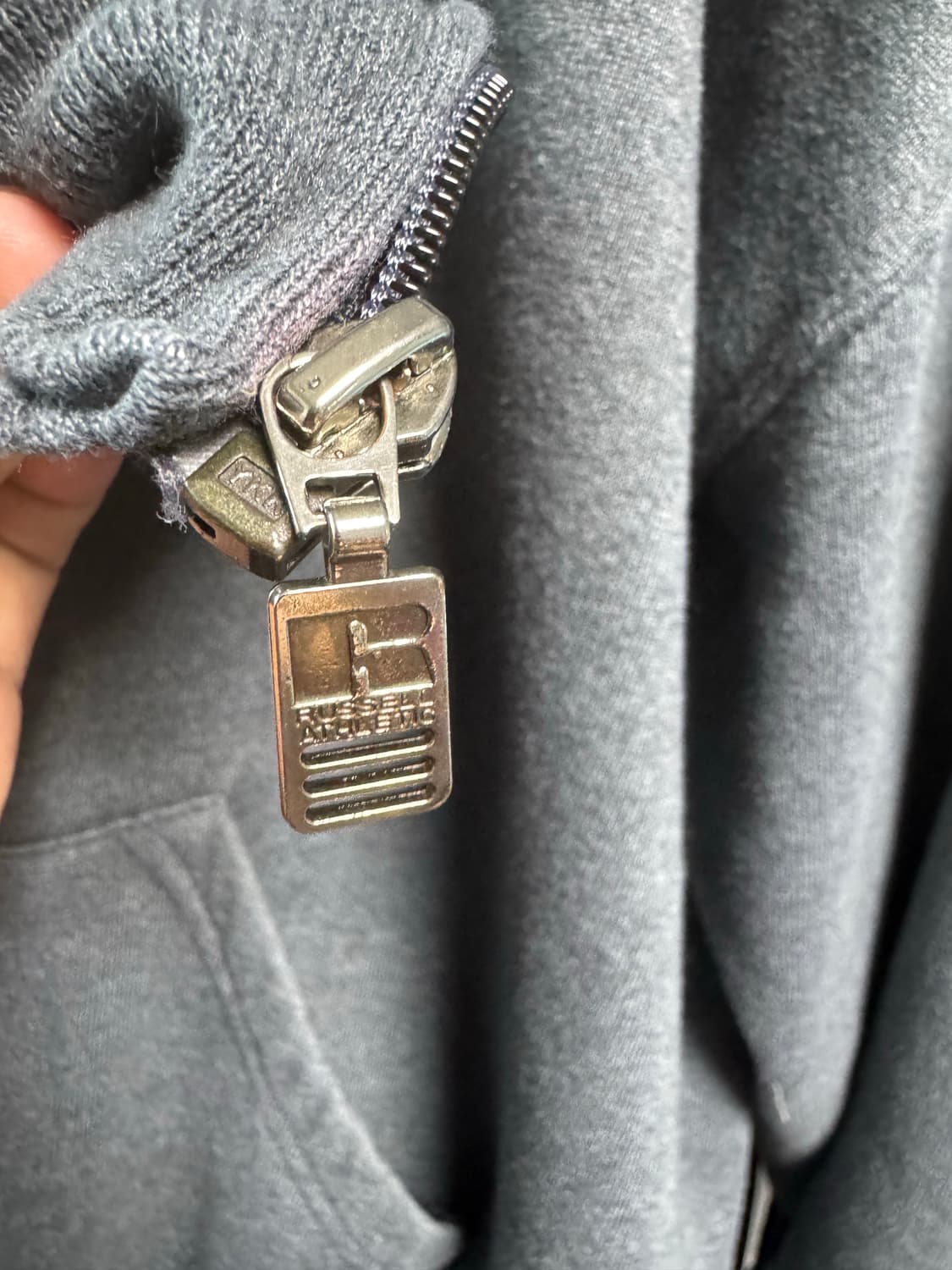 러셀 회색 후드 집업 XL 90s 상품이미지4