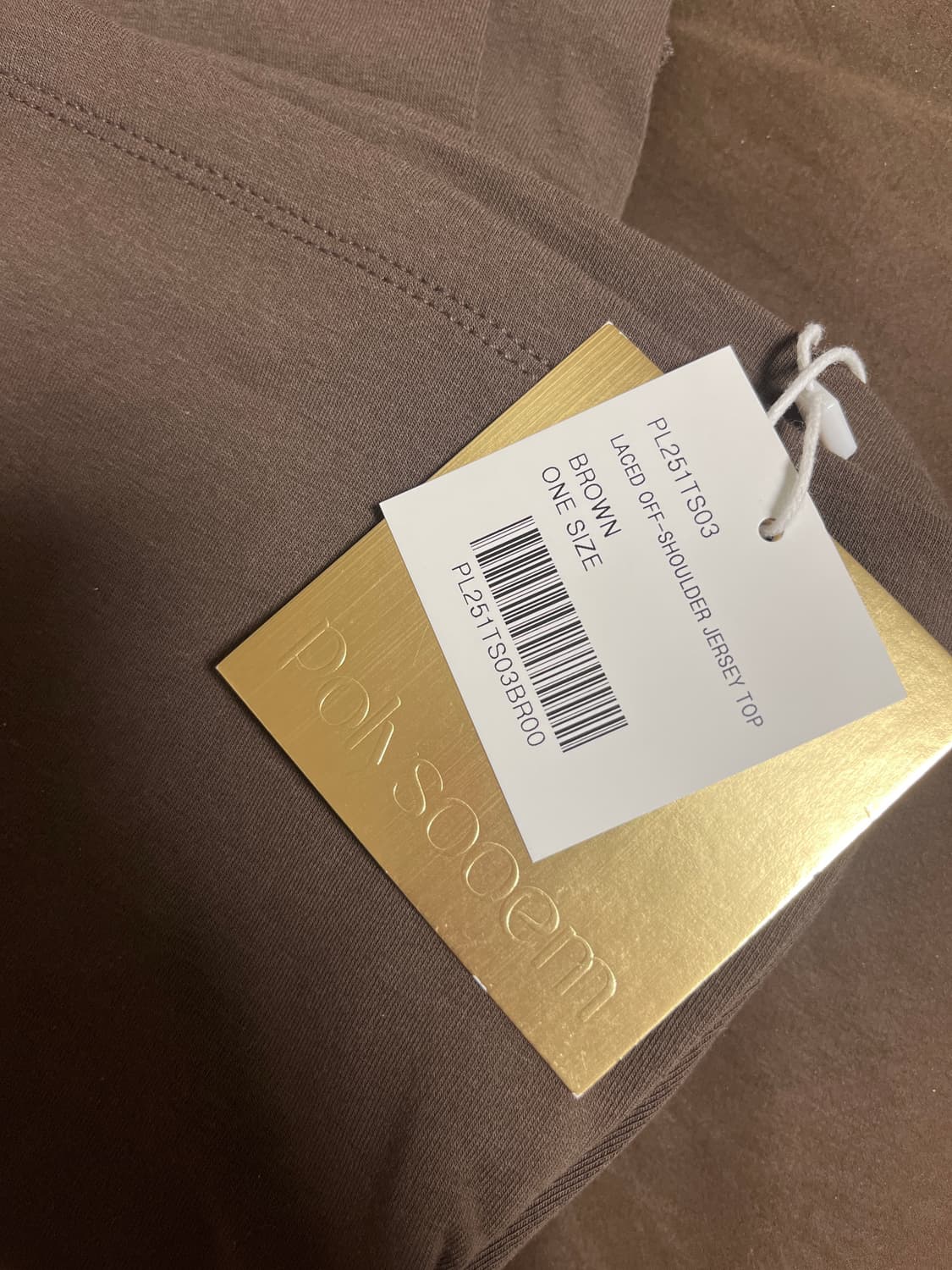 폴리수엠 오프숄더 LACED OFF-SHOULDER JERSEY TOP 상품이미지2