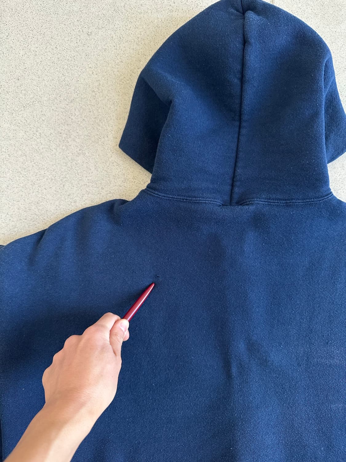 90s 빈티지 러셀 후드집업 네이비 L 상품이미지9