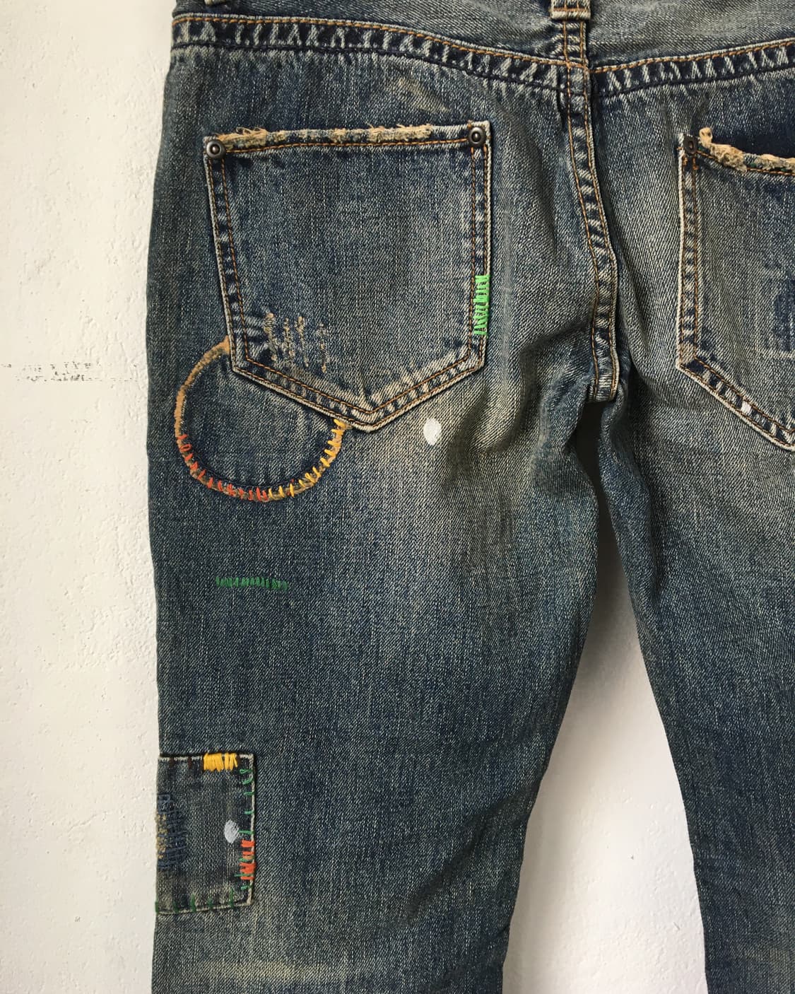 Grunge stitch point denim pants 상품이미지8