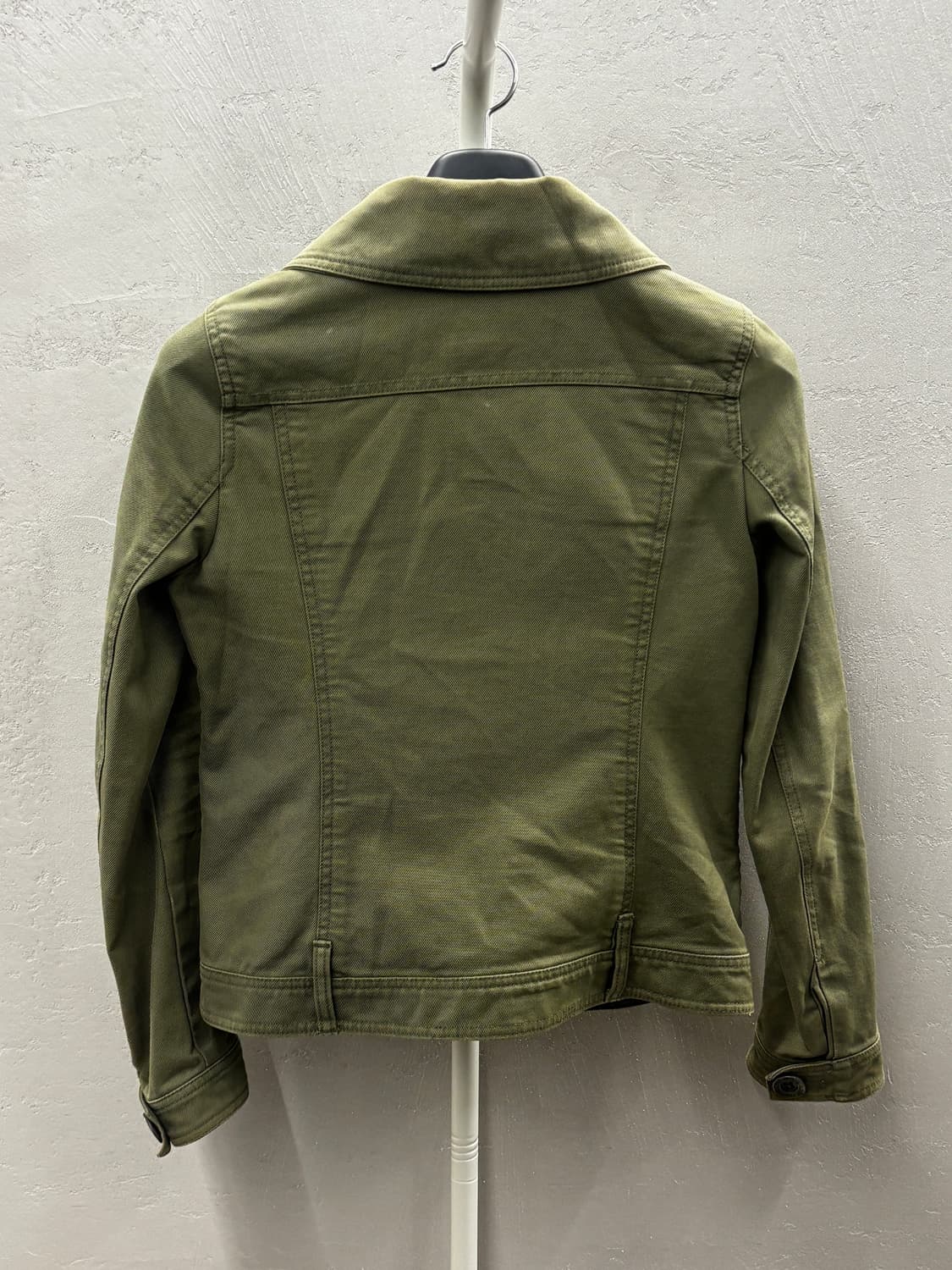 DIESEL 디젤 올리브 그린 코튼 재킷 XS 상품이미지8