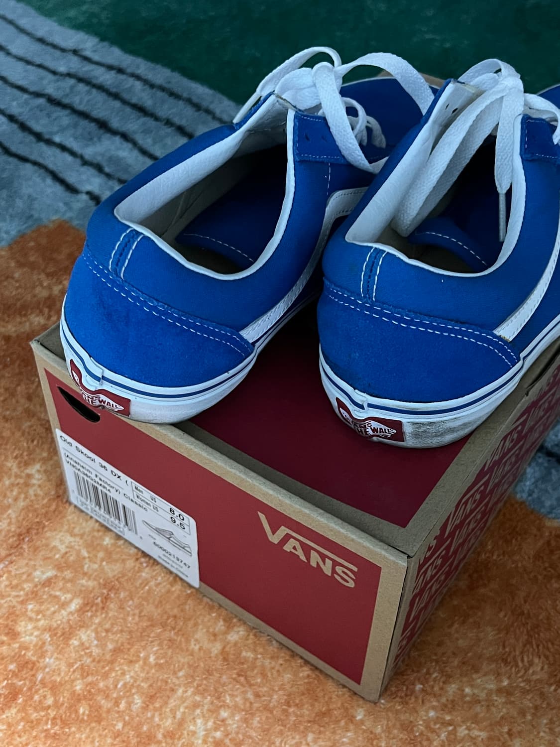 (시착용) 반스 올드스쿨 애너하임 블루 상품이미지2