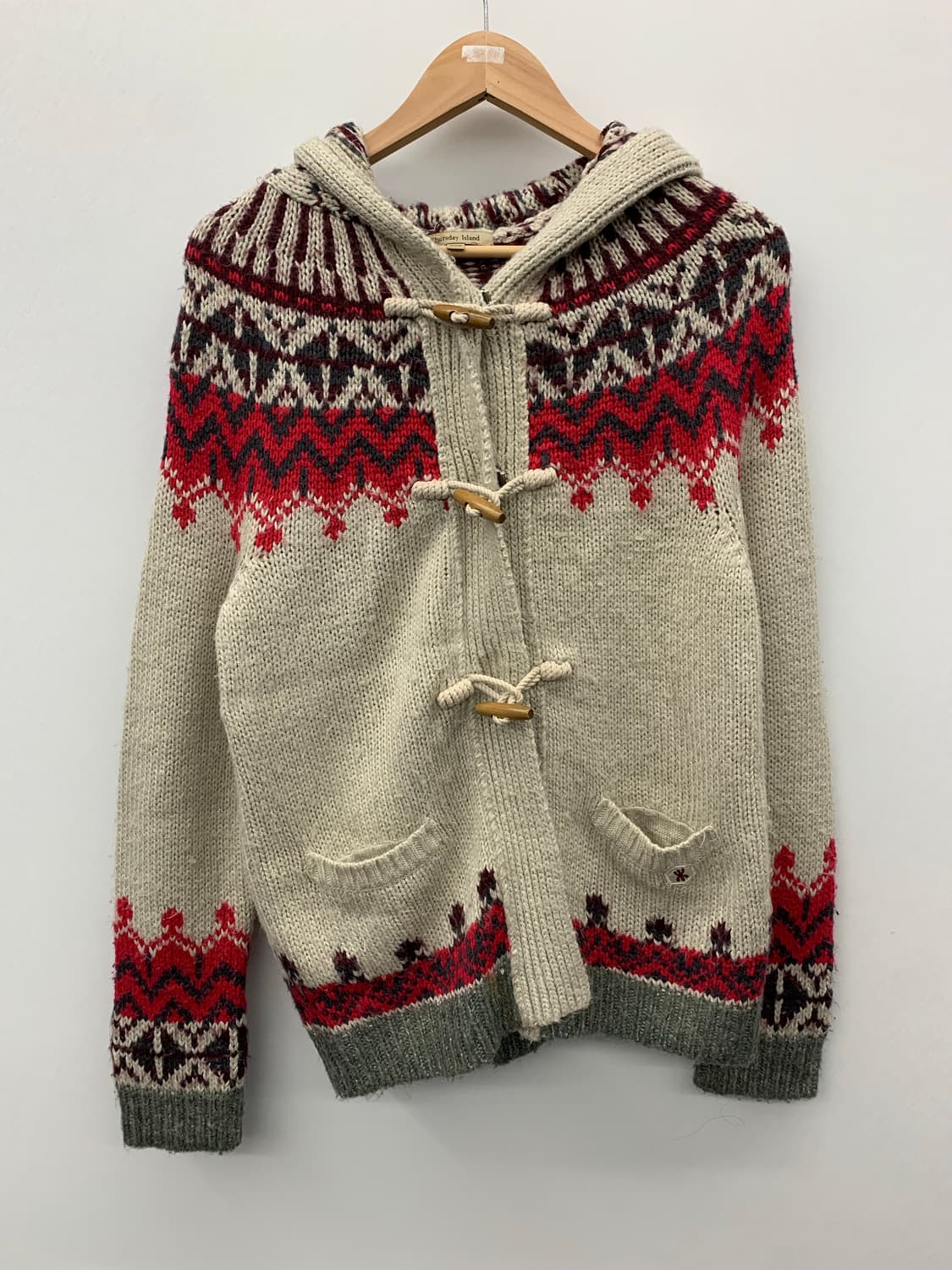 Thursday island 노르딕 떡볶이 후드 가디건 상품이미지6