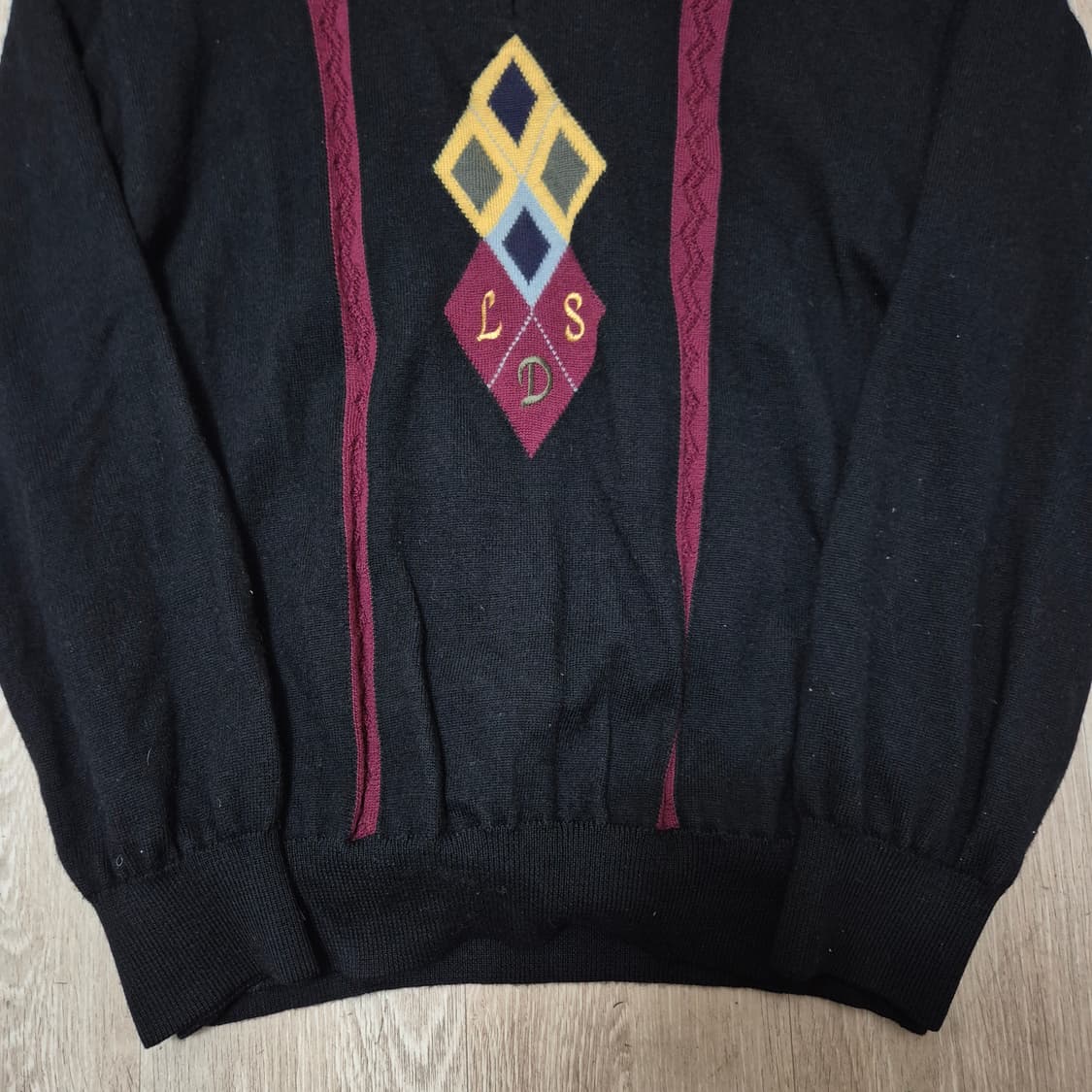 이동수 남성 골프웨어 다이아몬드 패턴 방풍 니트 L(100) 상품이미지3