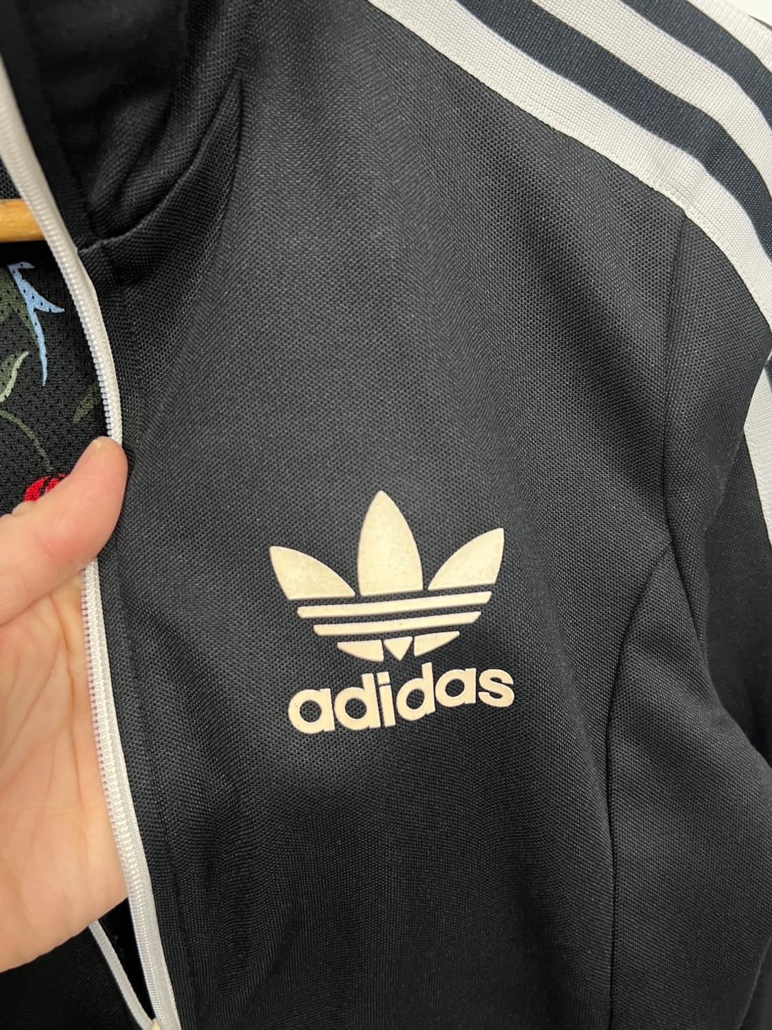 아디다스 빅로고 트레포일 검정 유로파 트랙탑 져지 상품이미지4