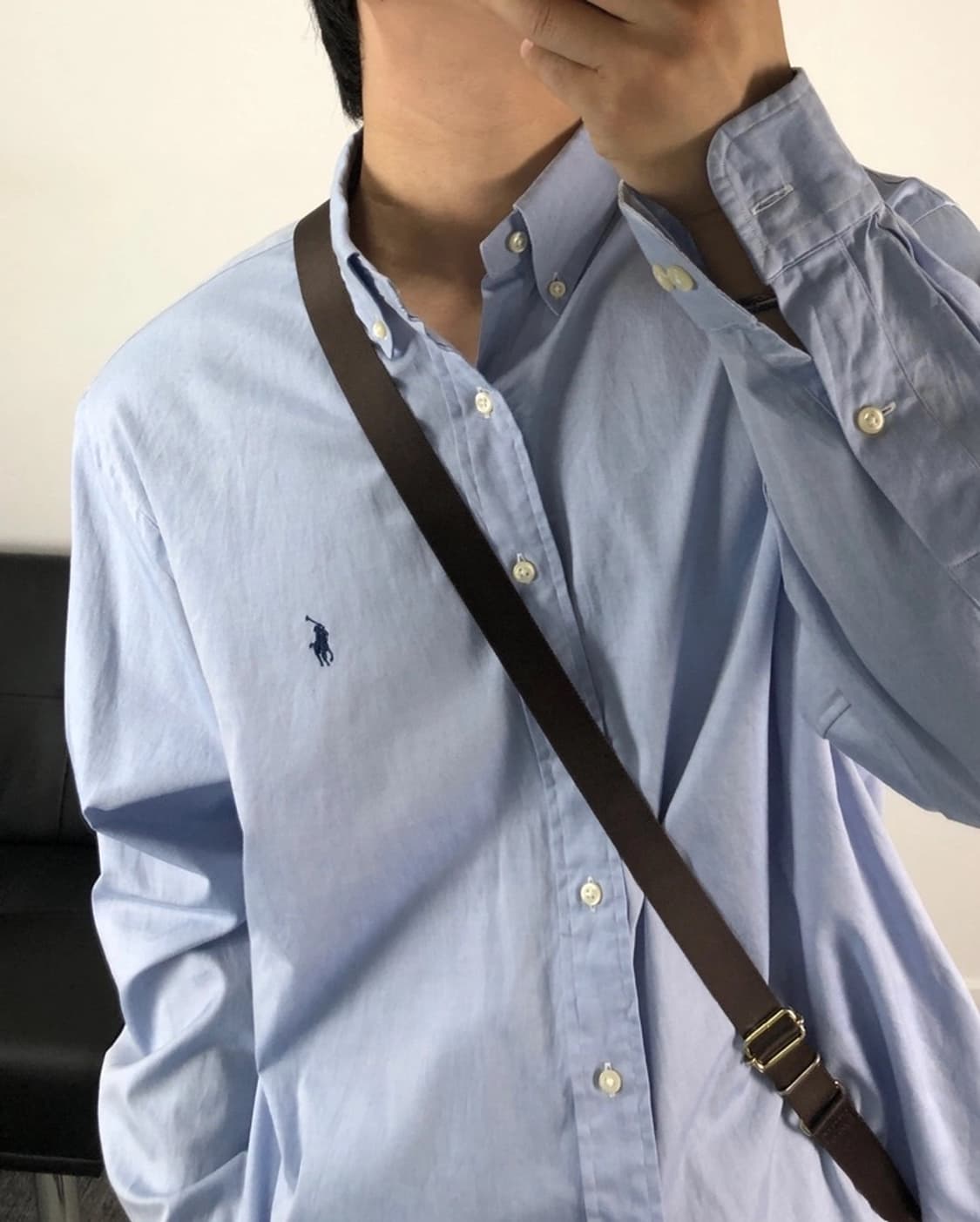 폴로 정품 라이트블루 셔츠 네이비포니 상품이미지1