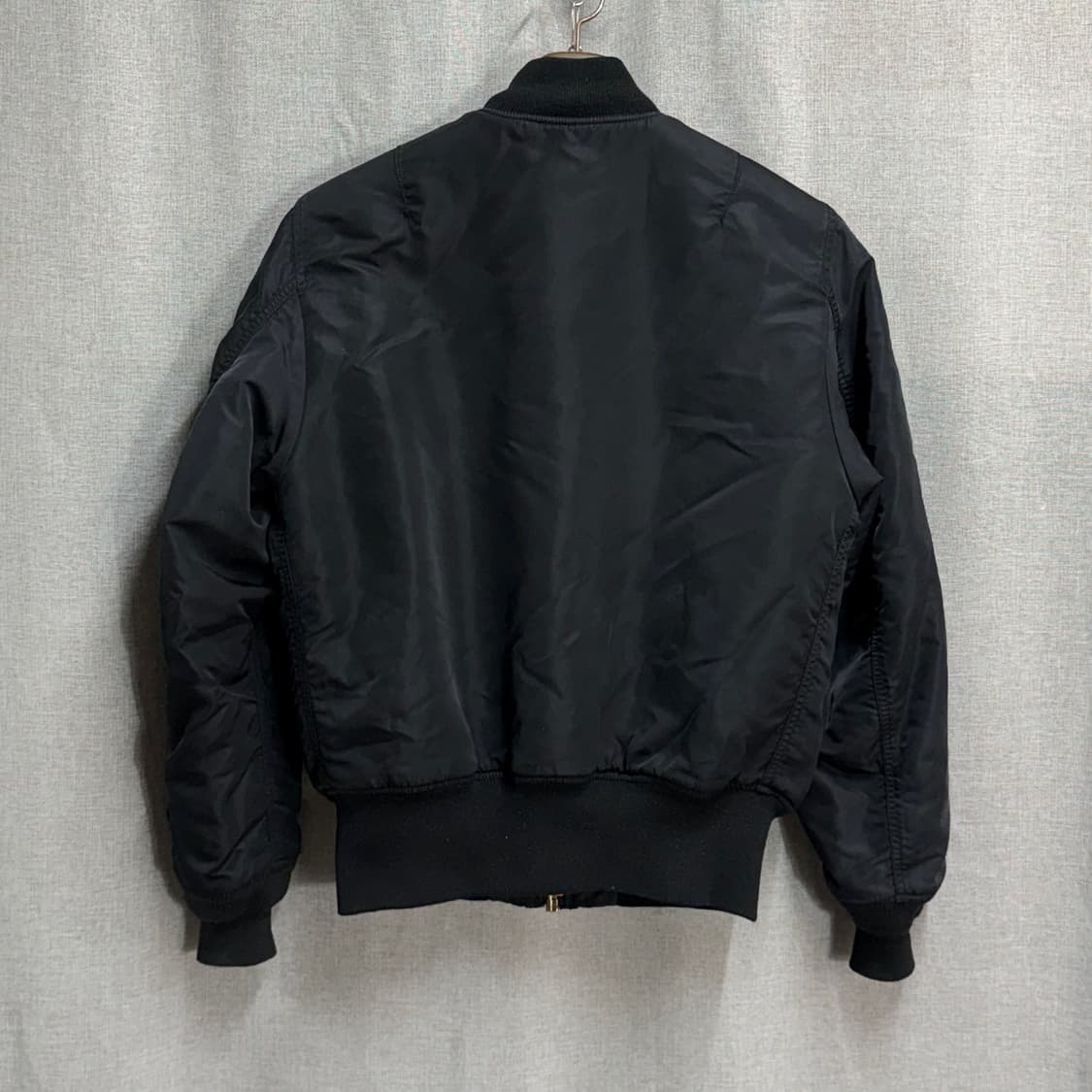 [S] 알파인더스트리 블랙 MA-1 항공점퍼 자켓 상품이미지4