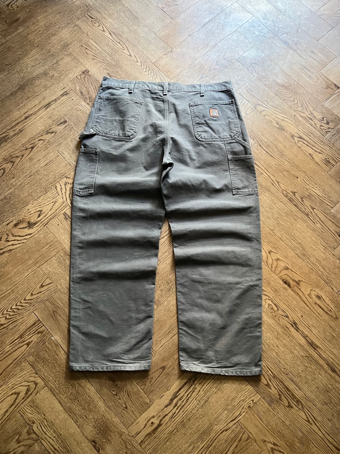 [38]칼하트 USA 차콜그레이 더블니 워크 팬츠 상품이미지2