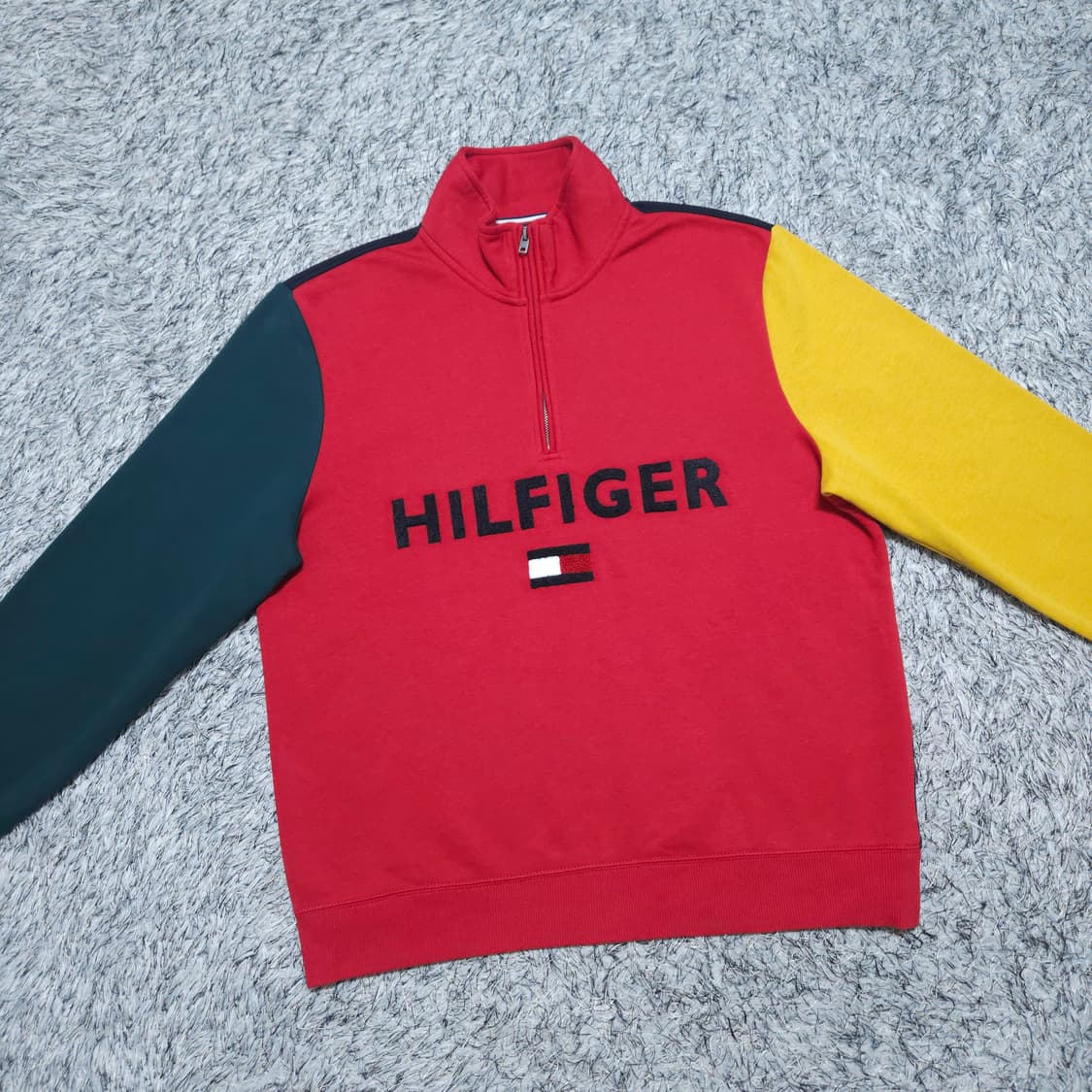 타미힐피거) L 남자 플리스하프집업 기모반집업니트 / 왕눈이샵 상품이미지2