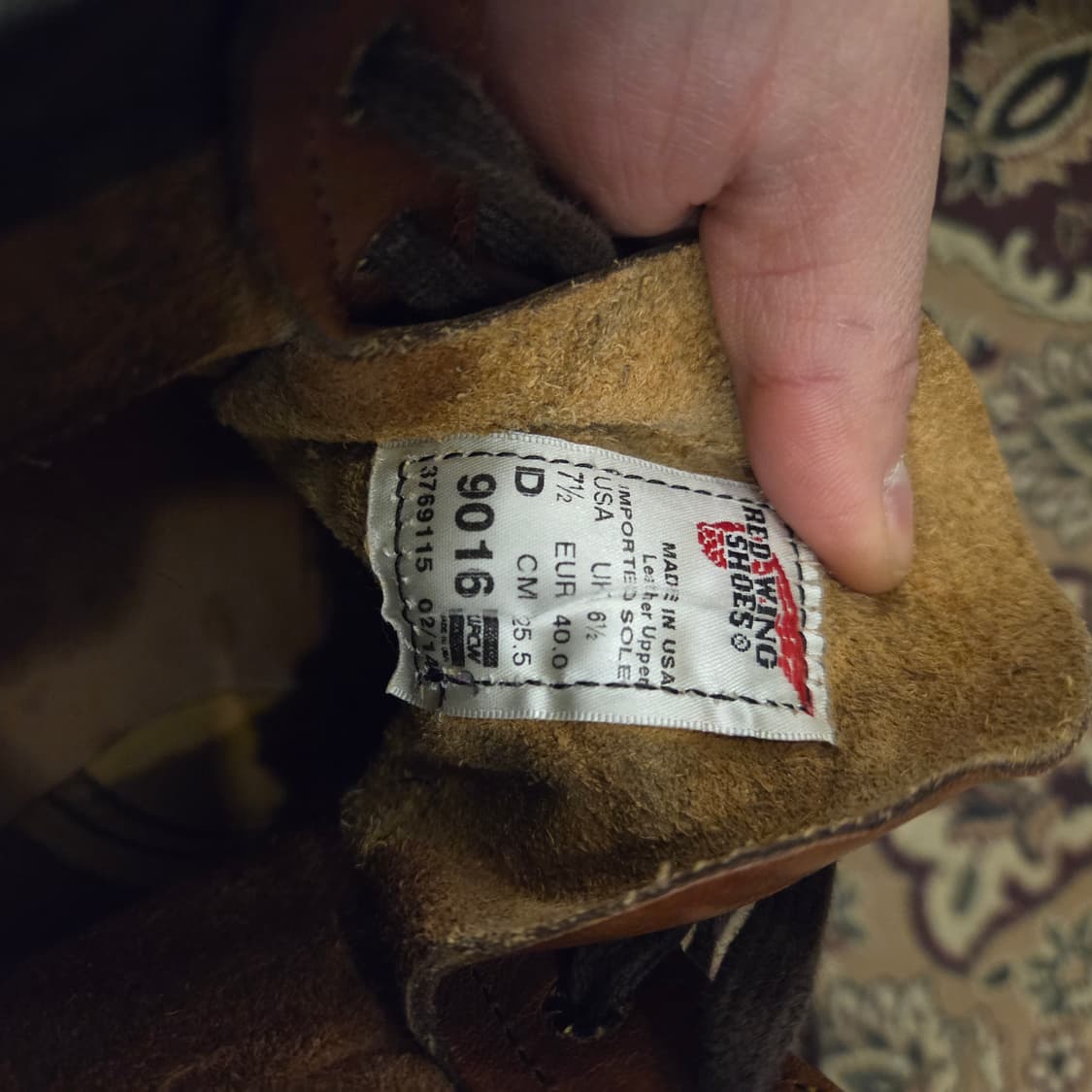 레드윙 벡맨 9011 us7.5d 255-260 상품이미지7