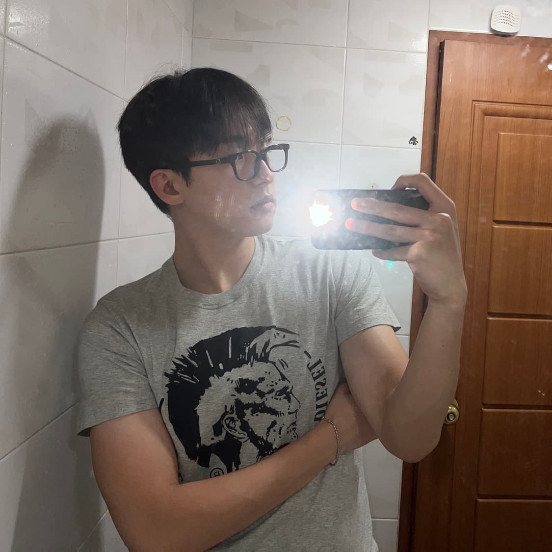 DIESEL 모히칸 프린팅 빈티지핏 상품이미지1