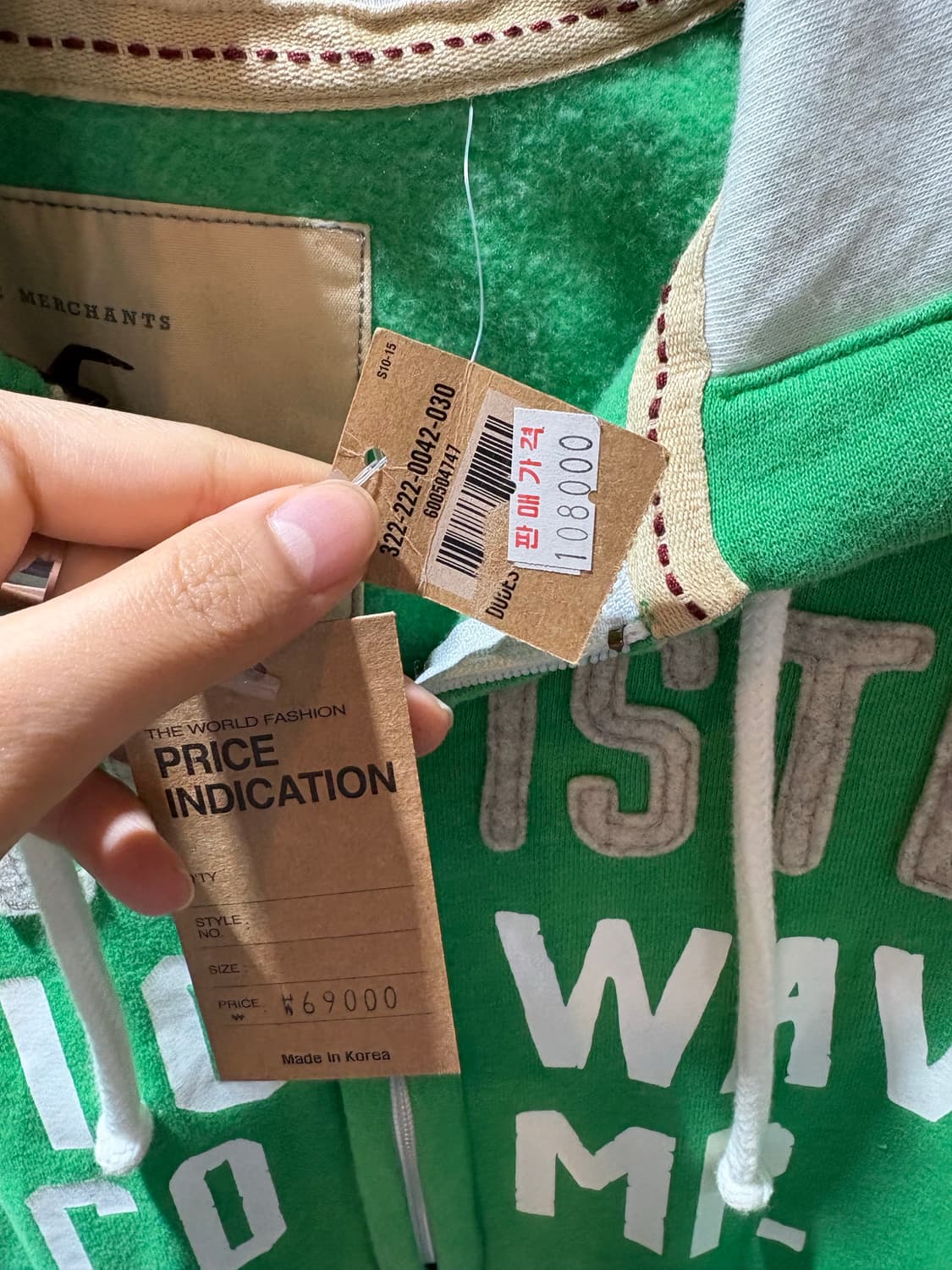 (새상품) L HOLLISTER 홀리스터 1922 그린 후드집업 상품이미지7