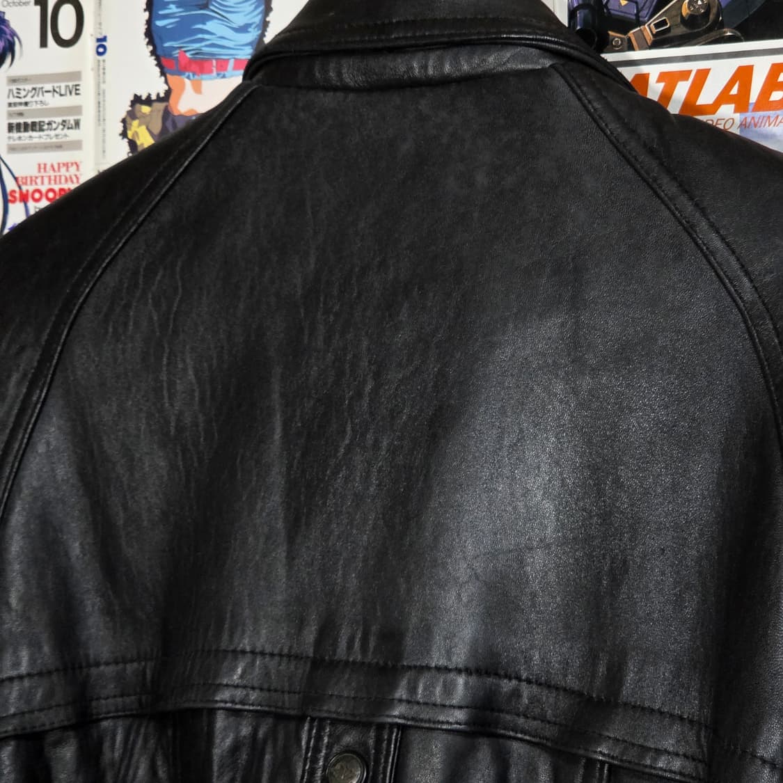 JPN 빈티지 양가죽 카라 봄버 자켓 상품이미지7