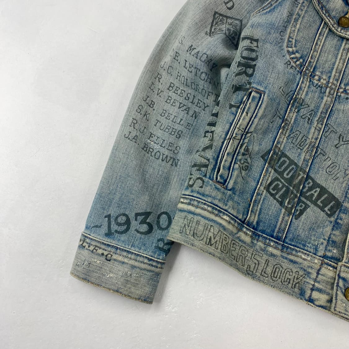 폴로 포켓 데님 크래피티 트러커 자켓 (95) 상품이미지5