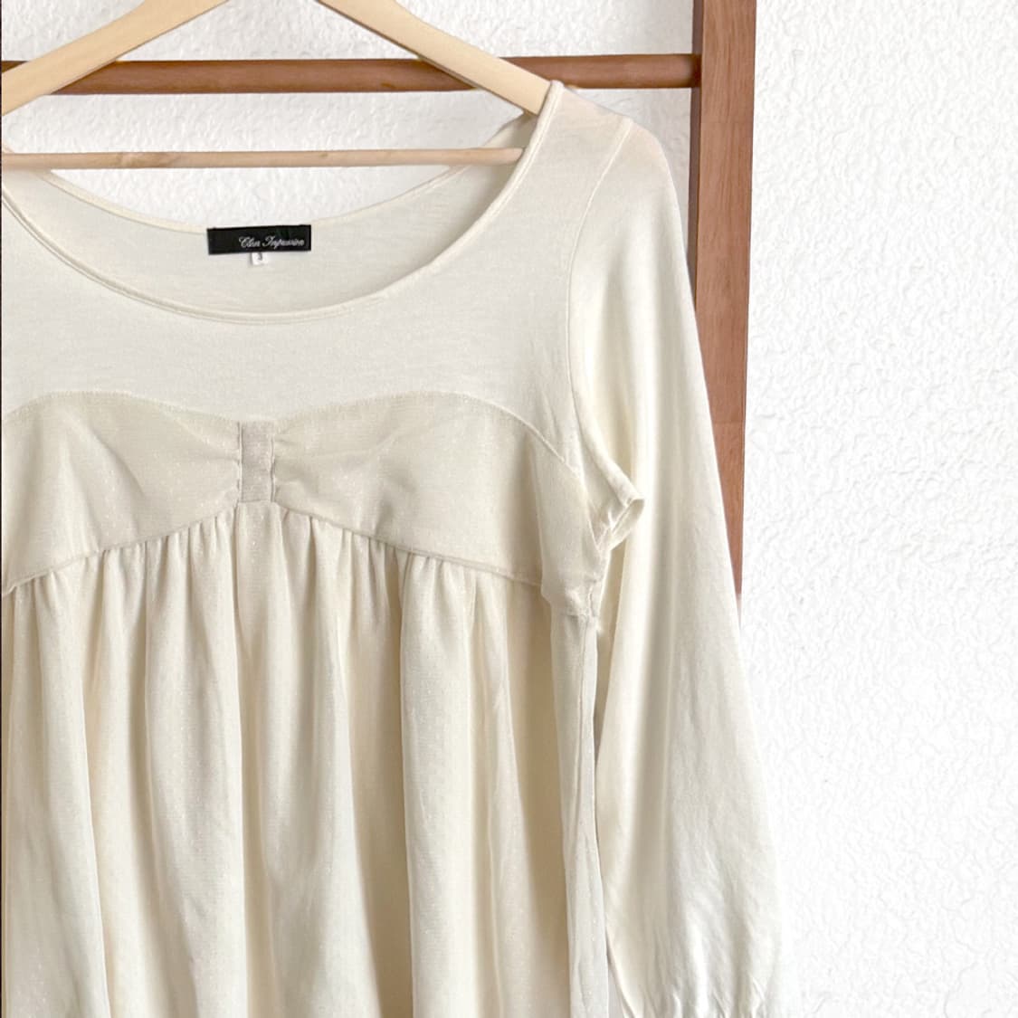 크림 드리즐 튤 탑 상품이미지2