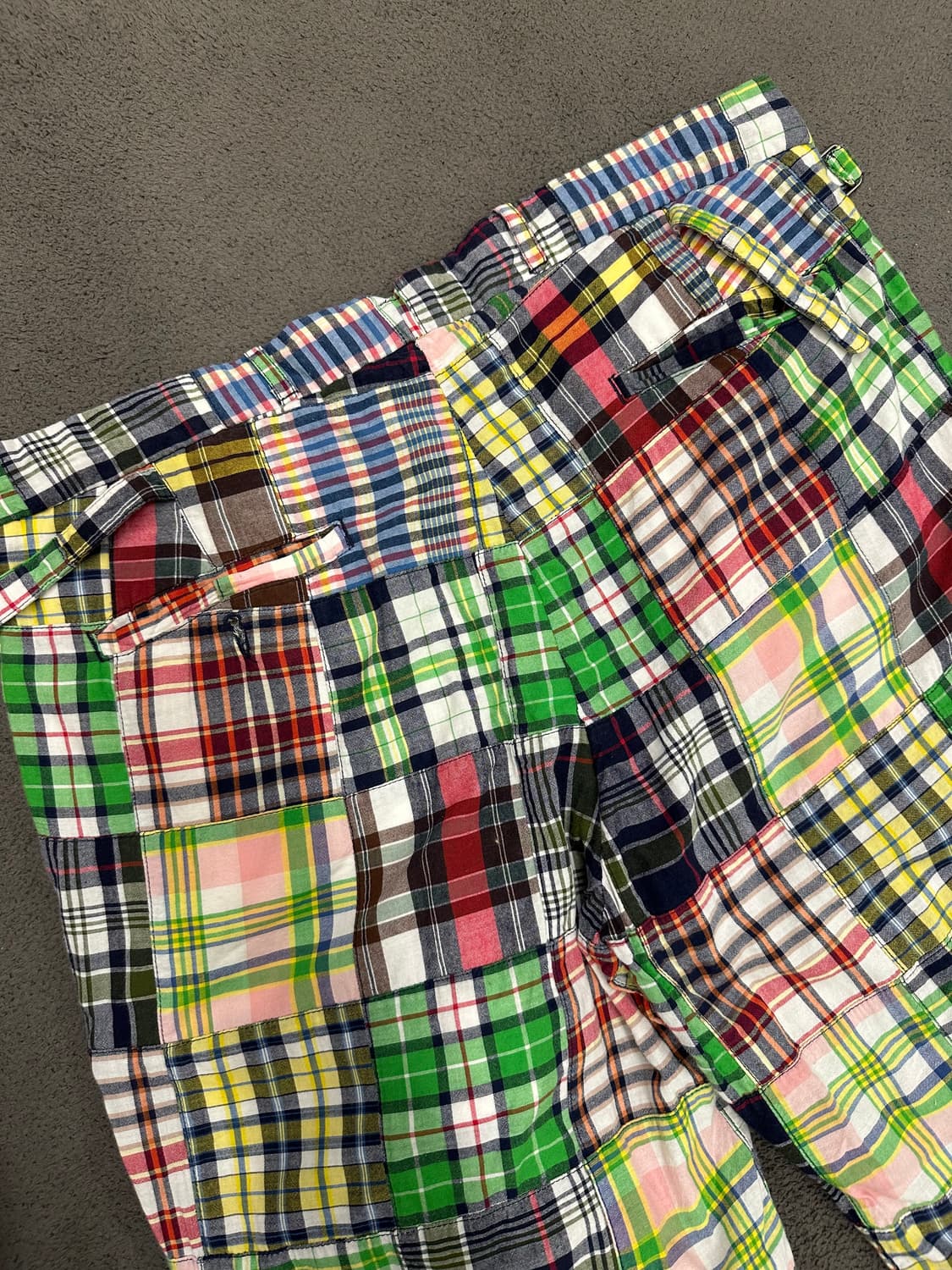 폴로 랄프로렌 패치워크 마드라스 팬츠 처분  상품이미지3