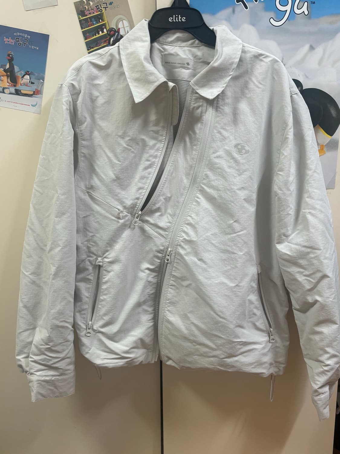 산산기어 SANSAN GEAR COACH JACKET IVORY 1사이즈 상품이미지3
