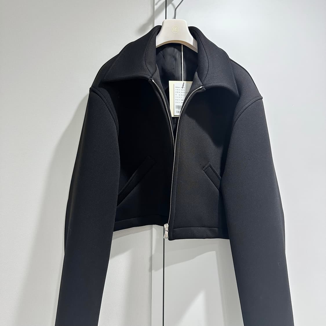 렉토 집업 크롭 자켓 블랙 새상품 상품이미지1