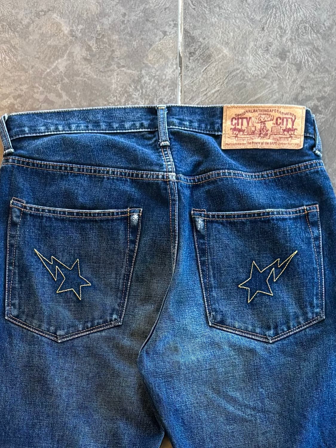 00‘s Bape Star Denim Pants 상품이미지1