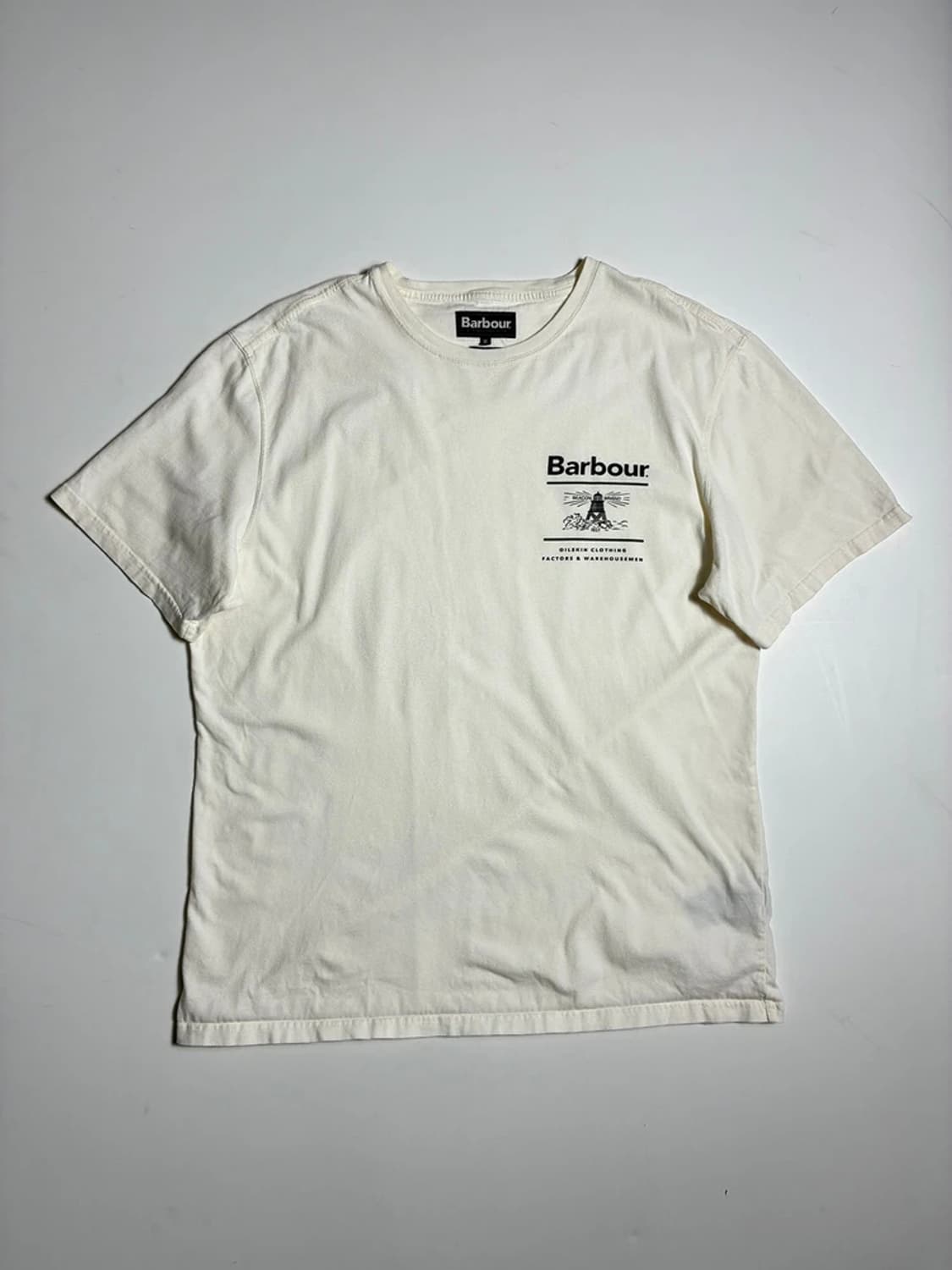 바버 Barbour 로고 등대 그래픽 코튼 반팔 티셔츠 R1997 상품이미지1