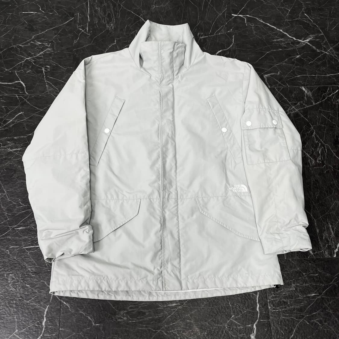 L 노스페이스 화이트라벨 센터로고 하이넥 테크자켓 상품이미지3