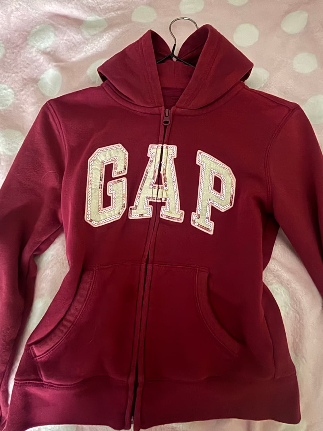 갭 빈티지 버건디후드티  상품이미지2
