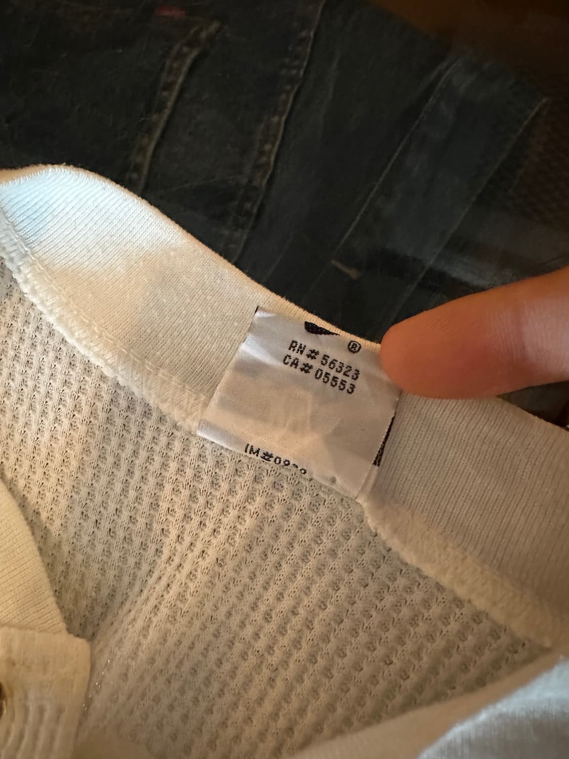 90s 빈티지 나이키 와플 반팔 헨리넥 티셔츠 상품이미지7