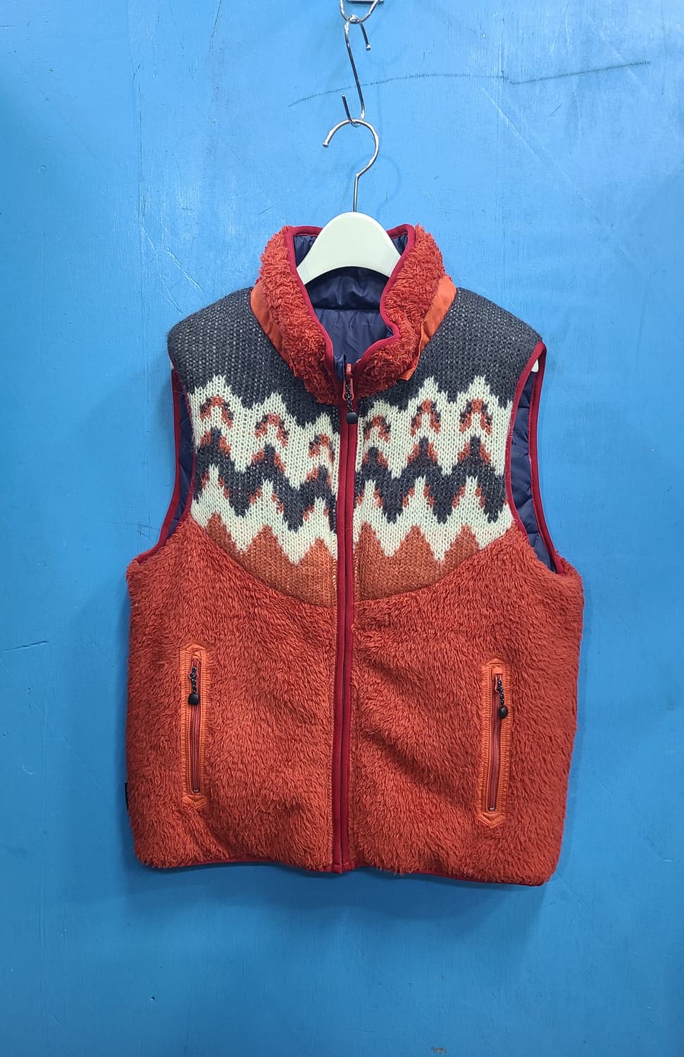 일본빈티지 양면양털후리스조끼like 노스페이스 상품이미지4