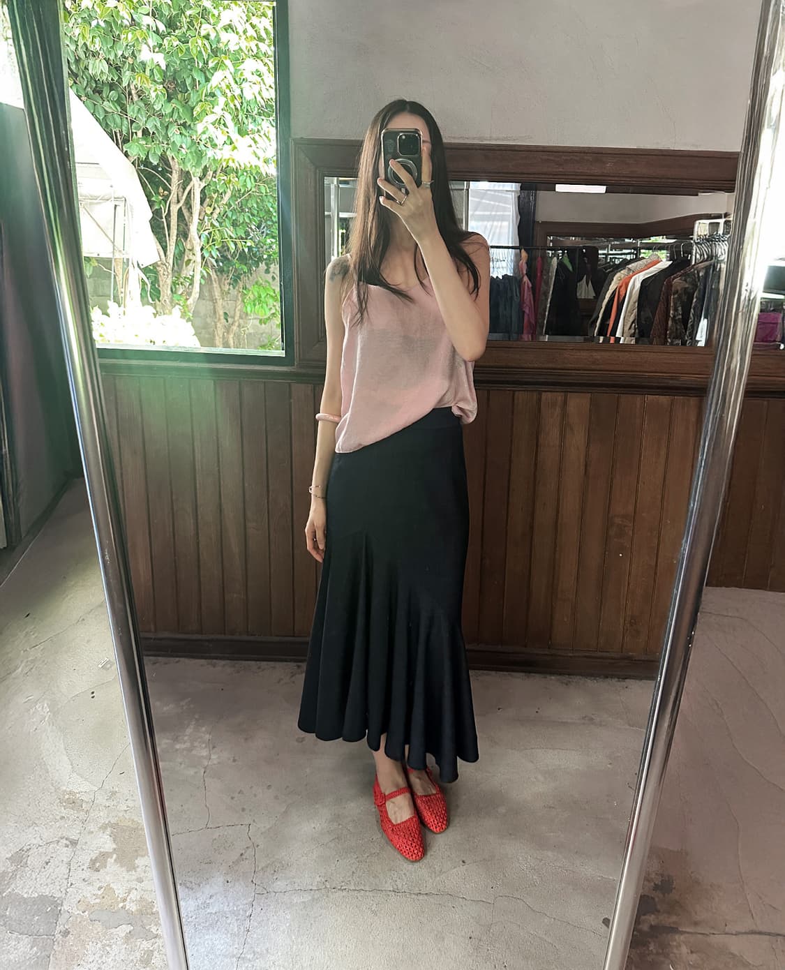 FRAY I.D navy mermaid skirt 상품이미지3